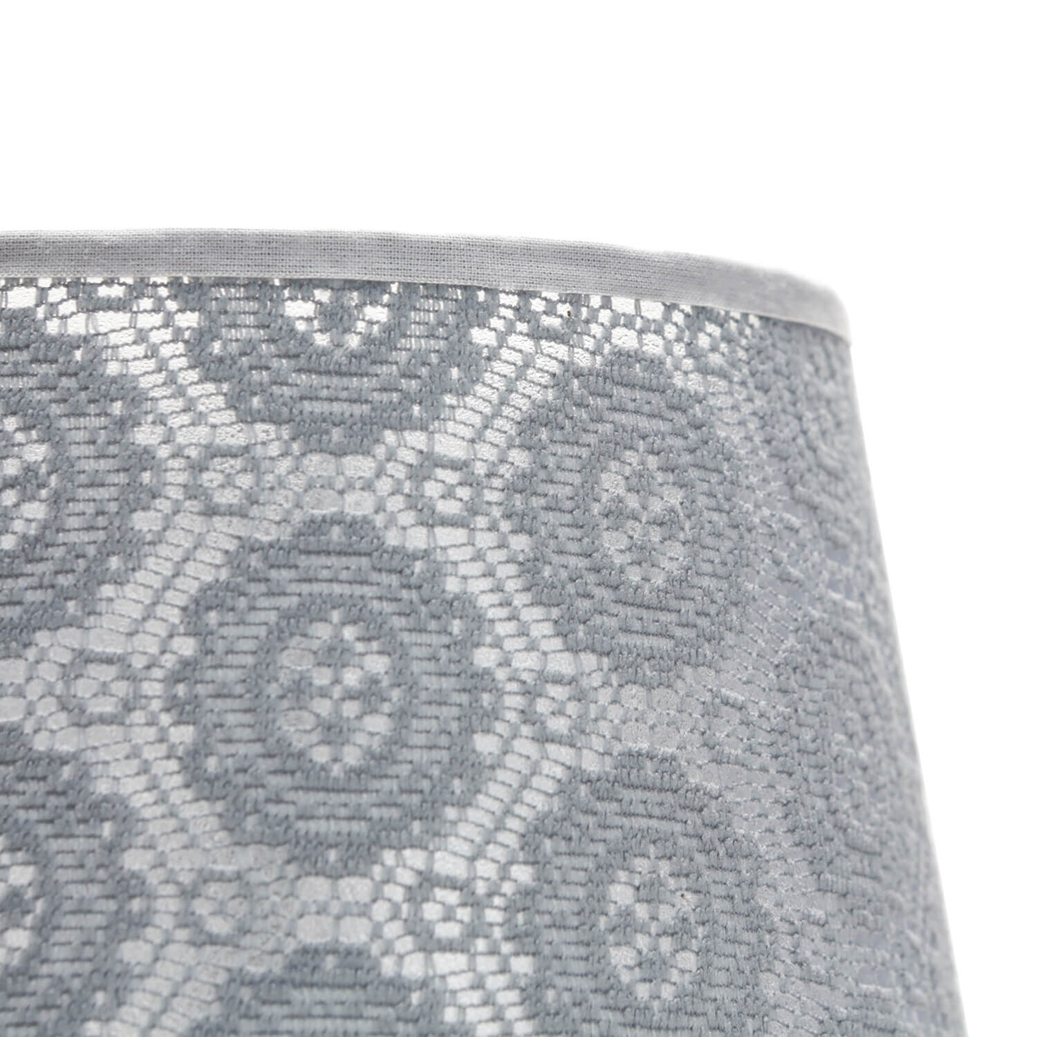 Abat-jour Gris petit E14 Lampe de table en dentelle