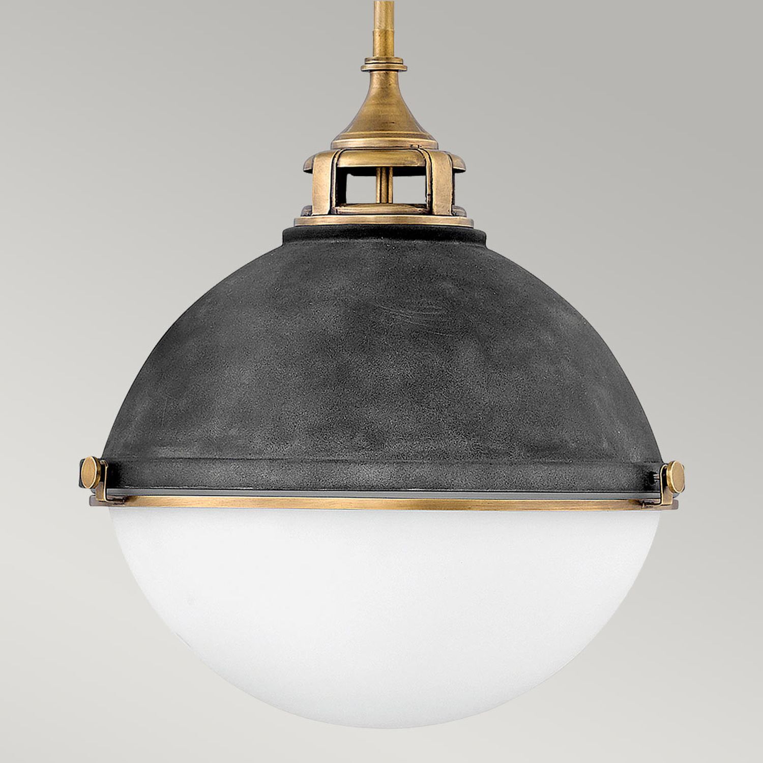 Suspension ronde Ø 45,7 cm métal verre 3x E27 Leuchte, Lampe, Deckenleuchte