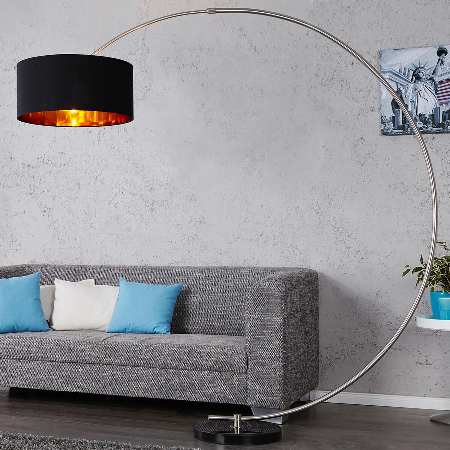 Lampadaire arqué Dimmable flexible extensible