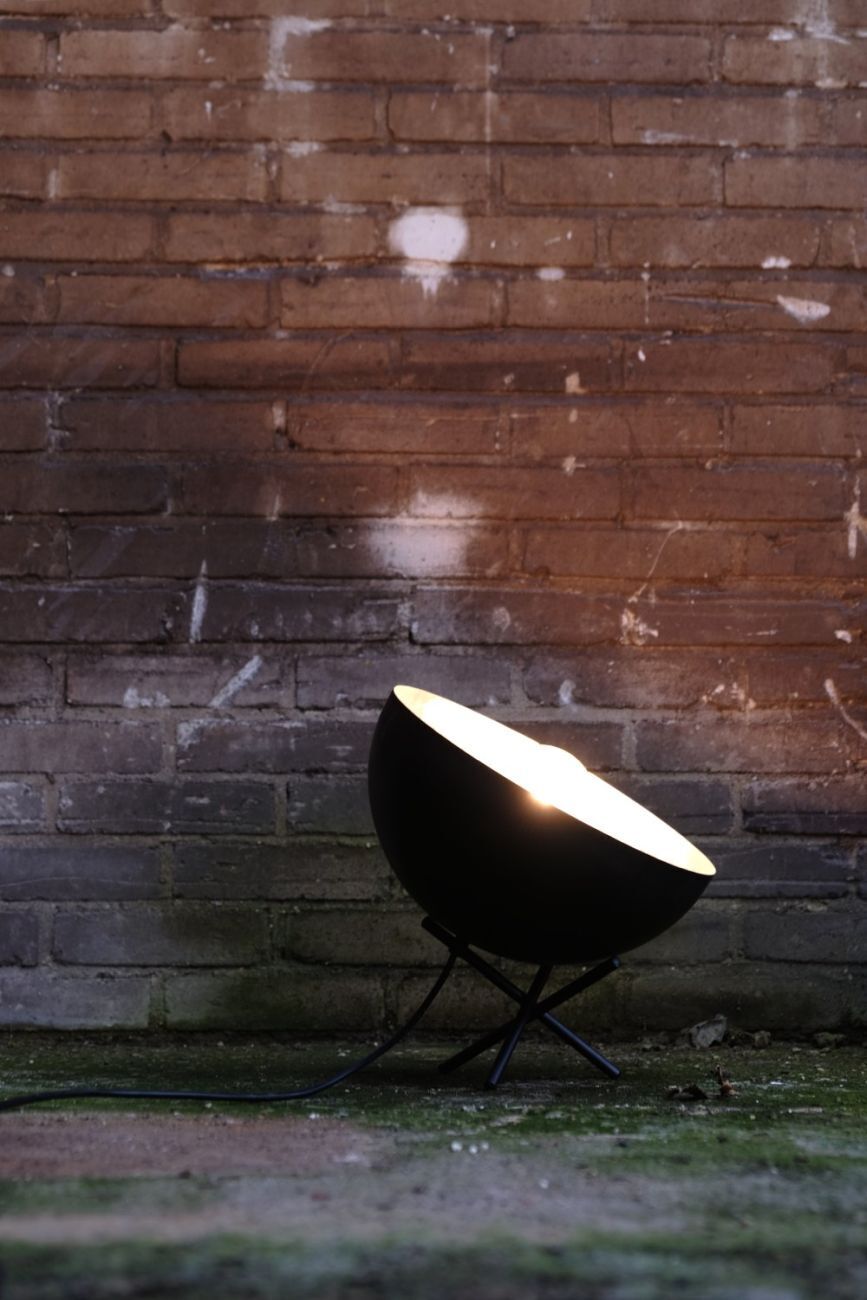 Loft Lampe de table Gris Métal Argenté Ø40cm LARINO