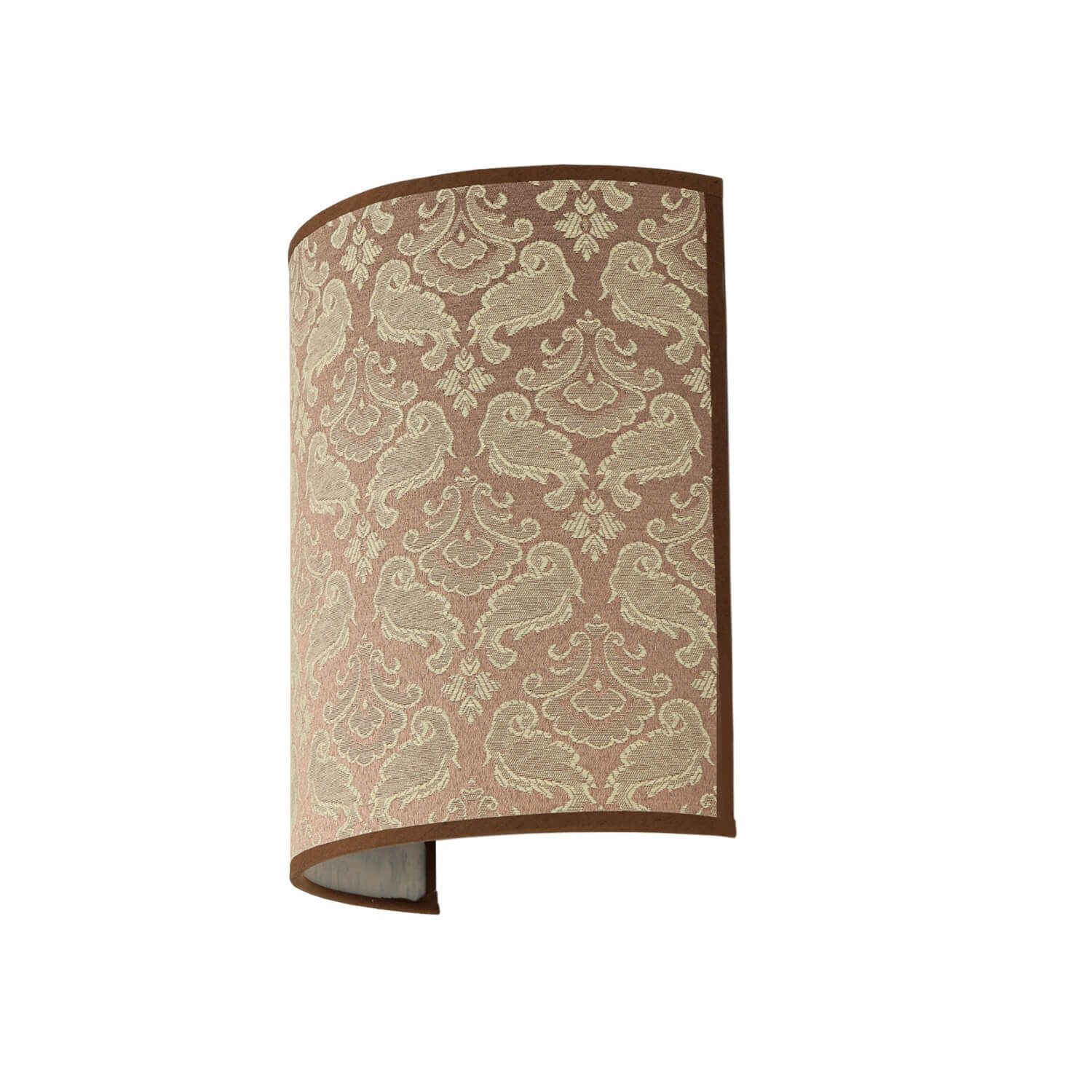 tissu lampe murale loft design motif baroque chambre à coucher