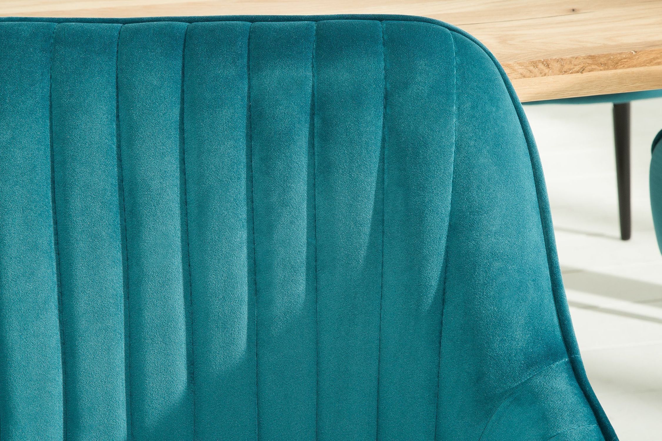Chaise de salle à manger turquoise noir en velours métal avec accoudoirs Samt, Dekoration für Zuhause, Kissen, Mobiliar, Stuhl