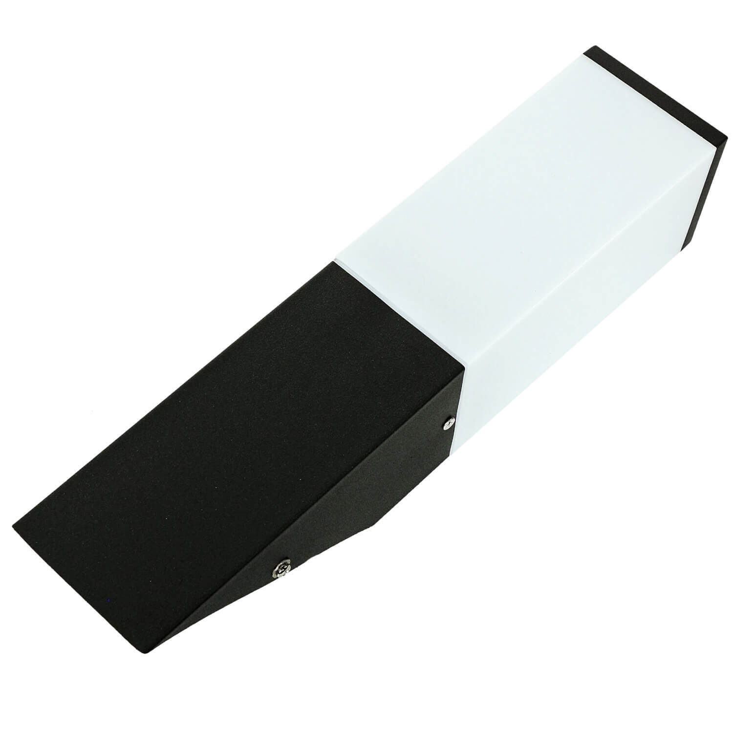 Schmales Laserpointer-Gehäuse, Schwarz-weißes Gehäuse, Klemmbarer Körper, Kunststoffgehäuse, Verschraubte Verbindung
