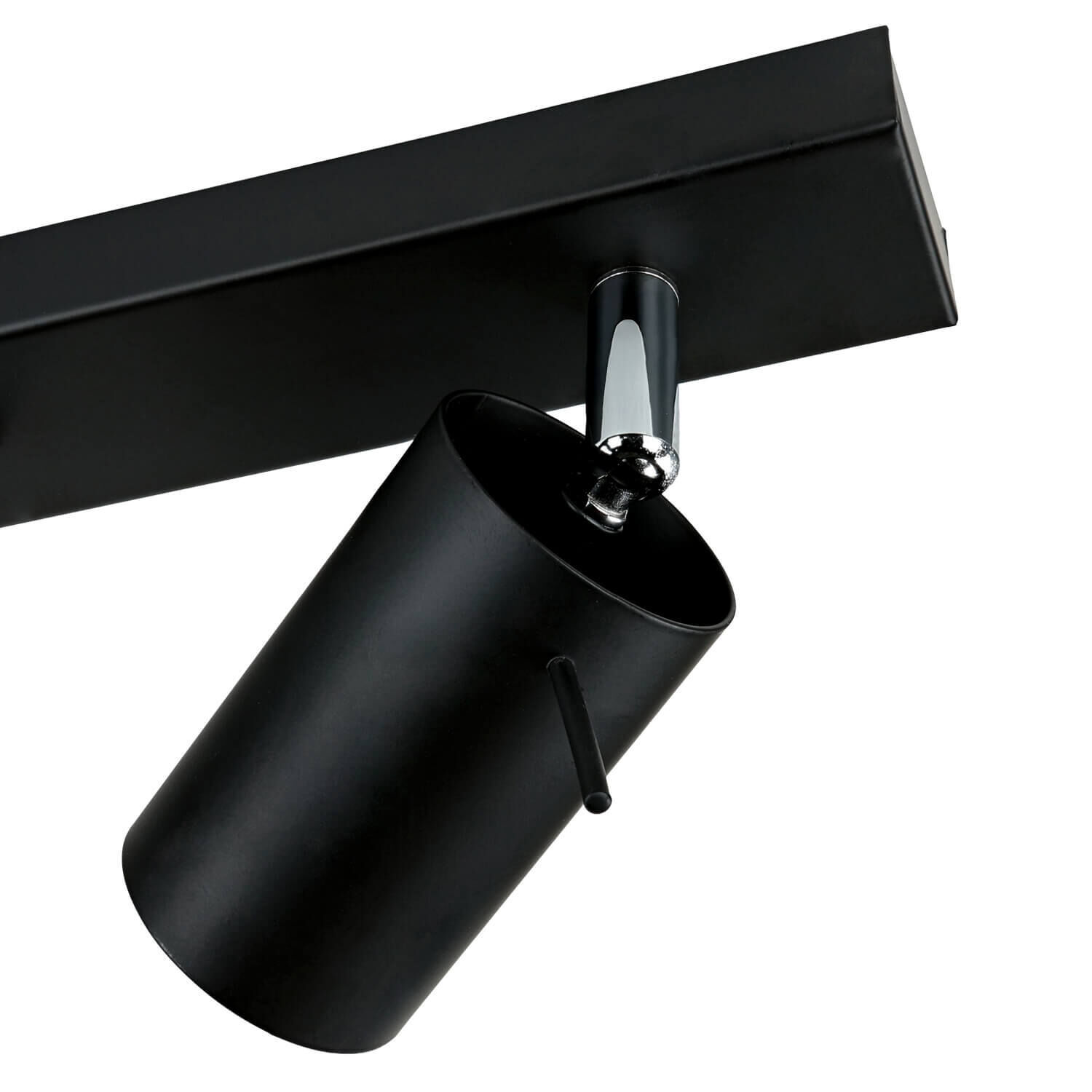 Deckenstrahler Schwarz Metall 6-flammig 118 cm schwenkbar Gerät, Fön, Elektrisches Gerät