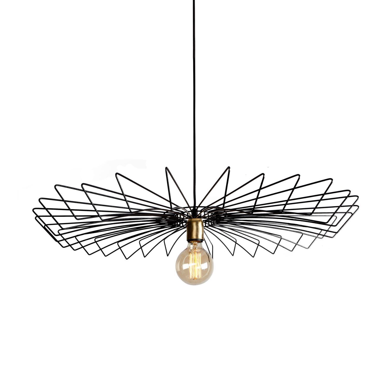 Suspension ELLA Noir Salon Lampe Leuchter, Lampe, Leuchte, Licht