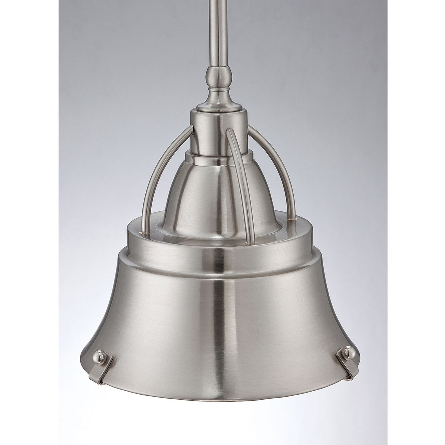 Lampe de plafonnier industriel métal verre en nickel DEBIELA