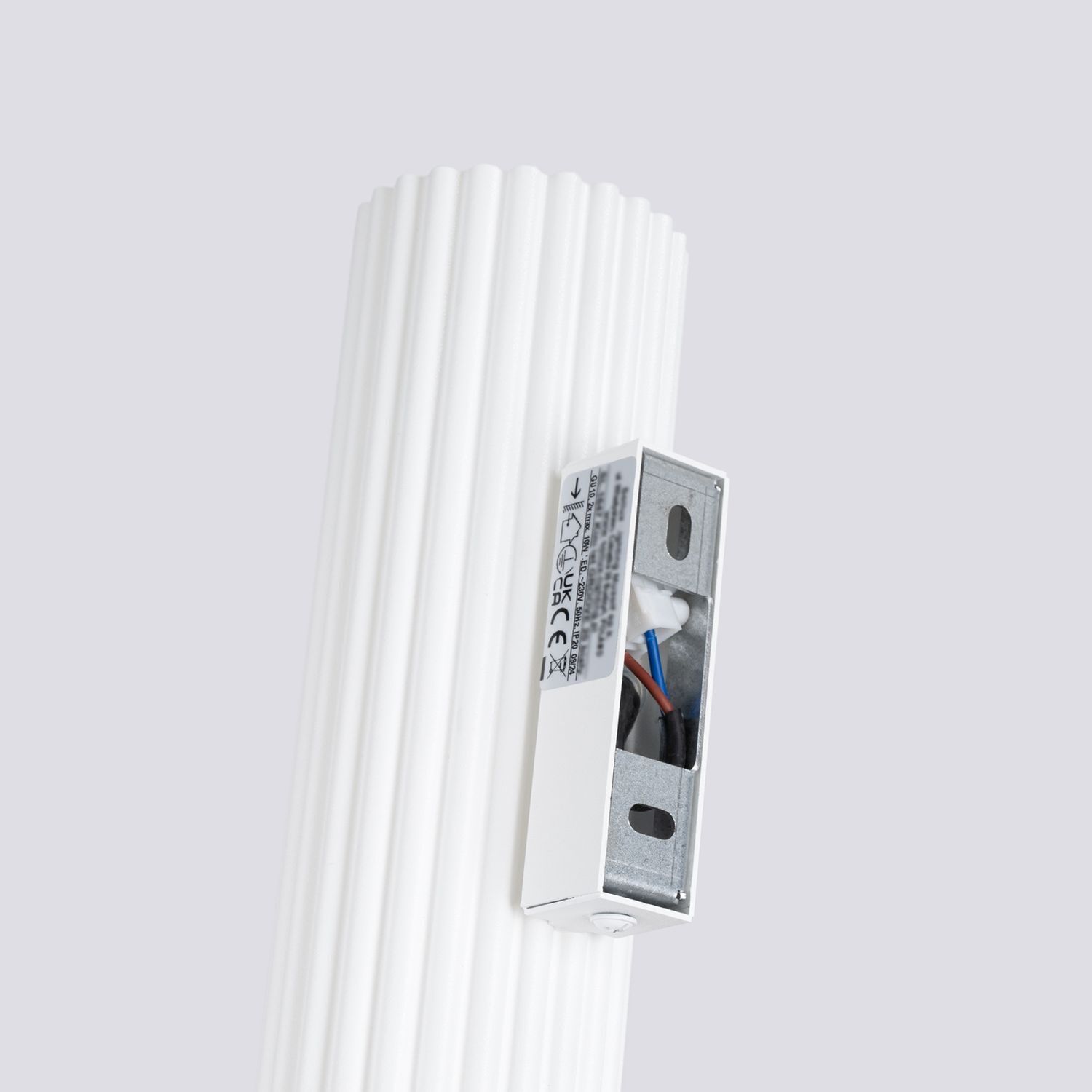 Applique intérieure petite H : 20 cm Blanc 2x GU10 Up Down Alu