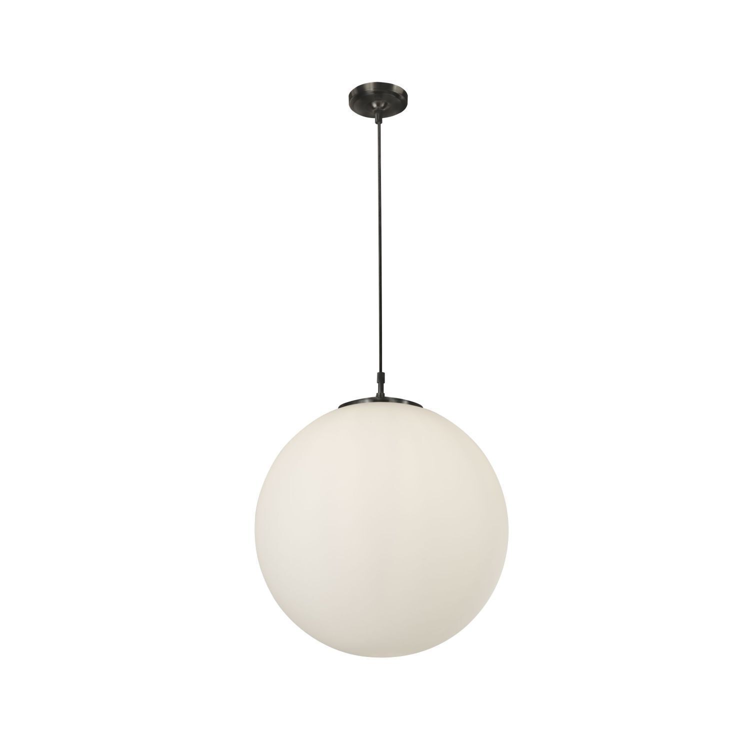 Kugel Lampe suspendue Abat-jour en verre Métal L:30 cm faible éblouissement