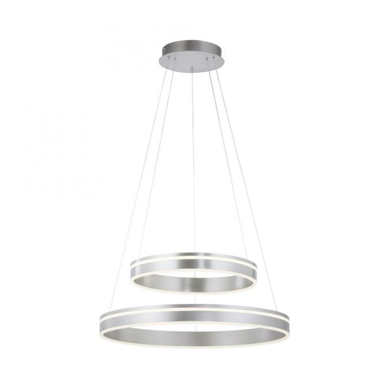 Suspension LED à intensité variable Ø59 cm rond 7300 lm en acier