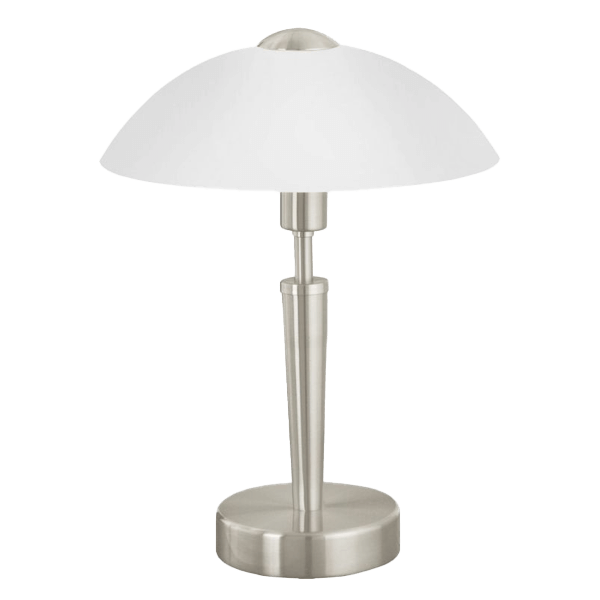 Tischlampe dimmbar Tischlampe, Metall, Silber, Schreibtischlampe, E14/B10