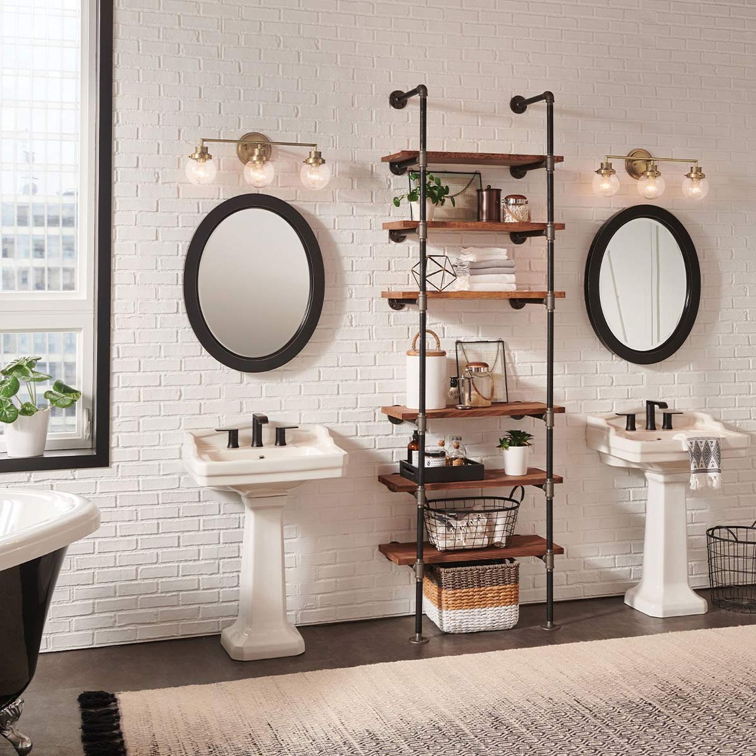 Pflanze, Teppich, Sinken, Waschbeckenhahn, Lampe