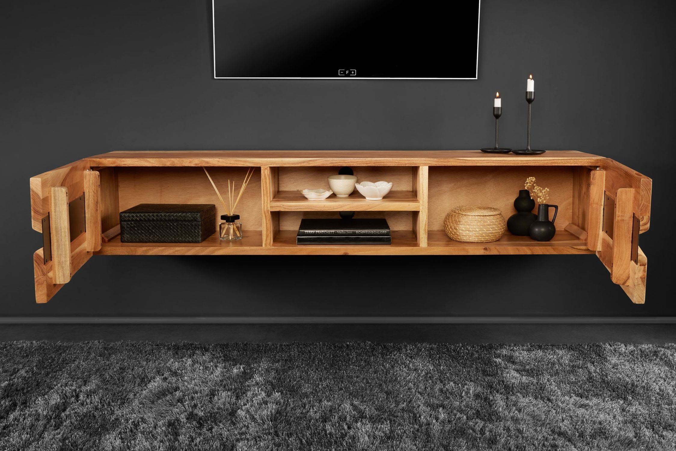 Anrichte, Überwachen, Bildschirm, Innenarchitektur, Holz