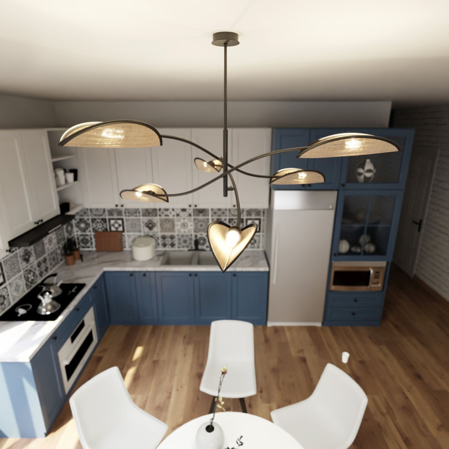 Drinnen, Küche, Innenarchitektur, Esszimmer, Kronleuchter