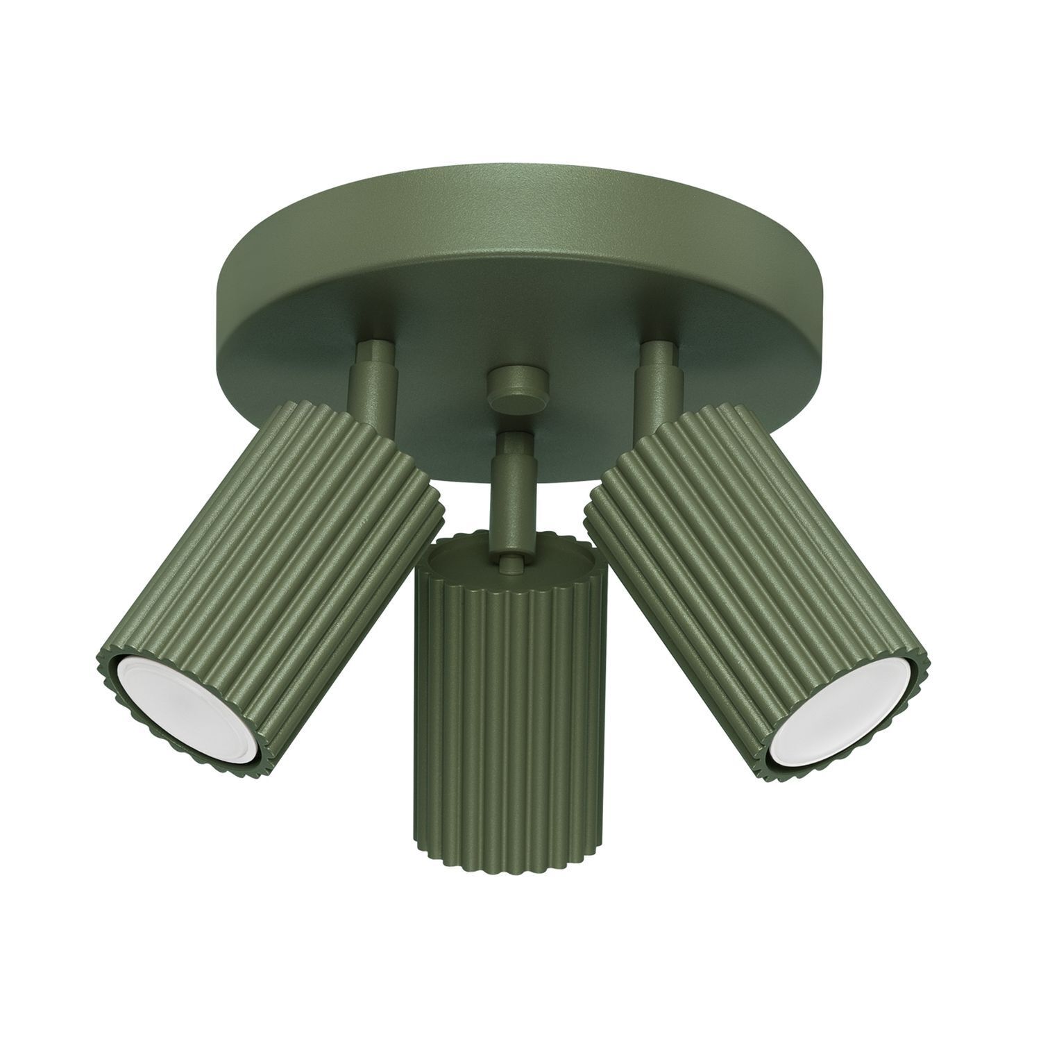 Spot de plafond Moderne rond Ø 19,5 cm petit vert 3x GU10