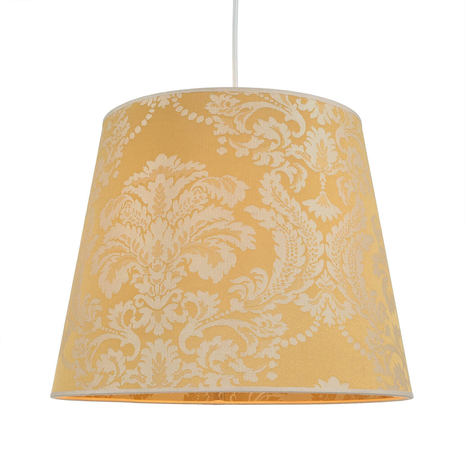 Abat-jour tissu or motif E27 Lampe à suspendre Lampe, Lampenschirm