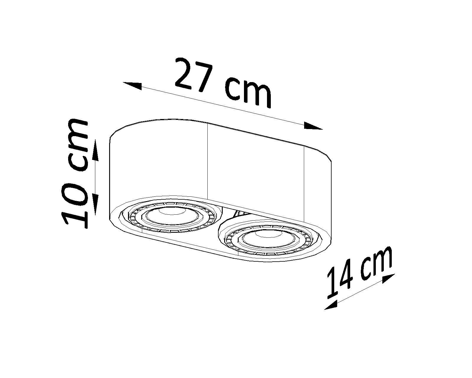 Spot de plafond 2 flammes petit Bois moderne confortable DIWO