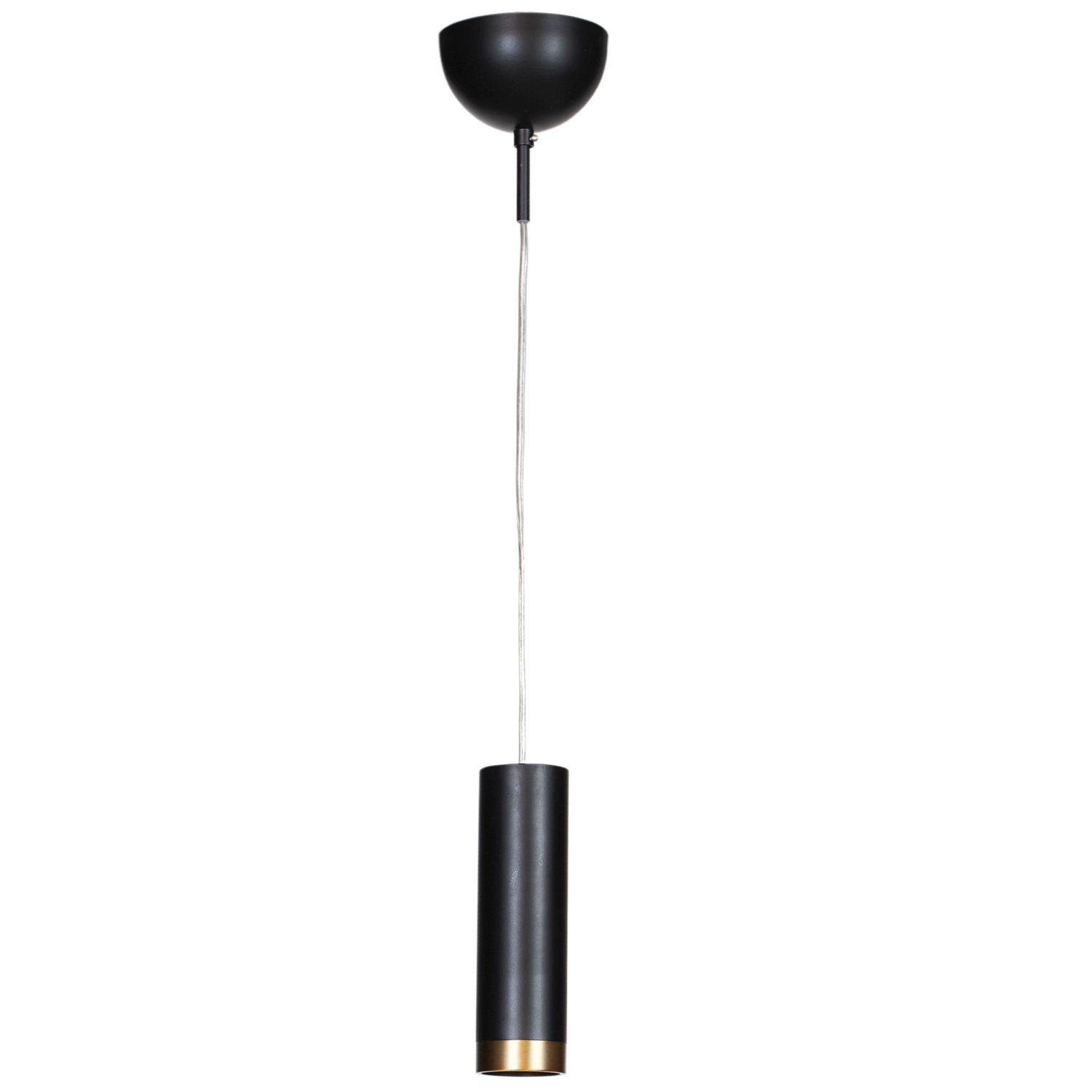 Lampe à suspendre métal L : 6 cm H : max. 120 cm Noir étroit GU10