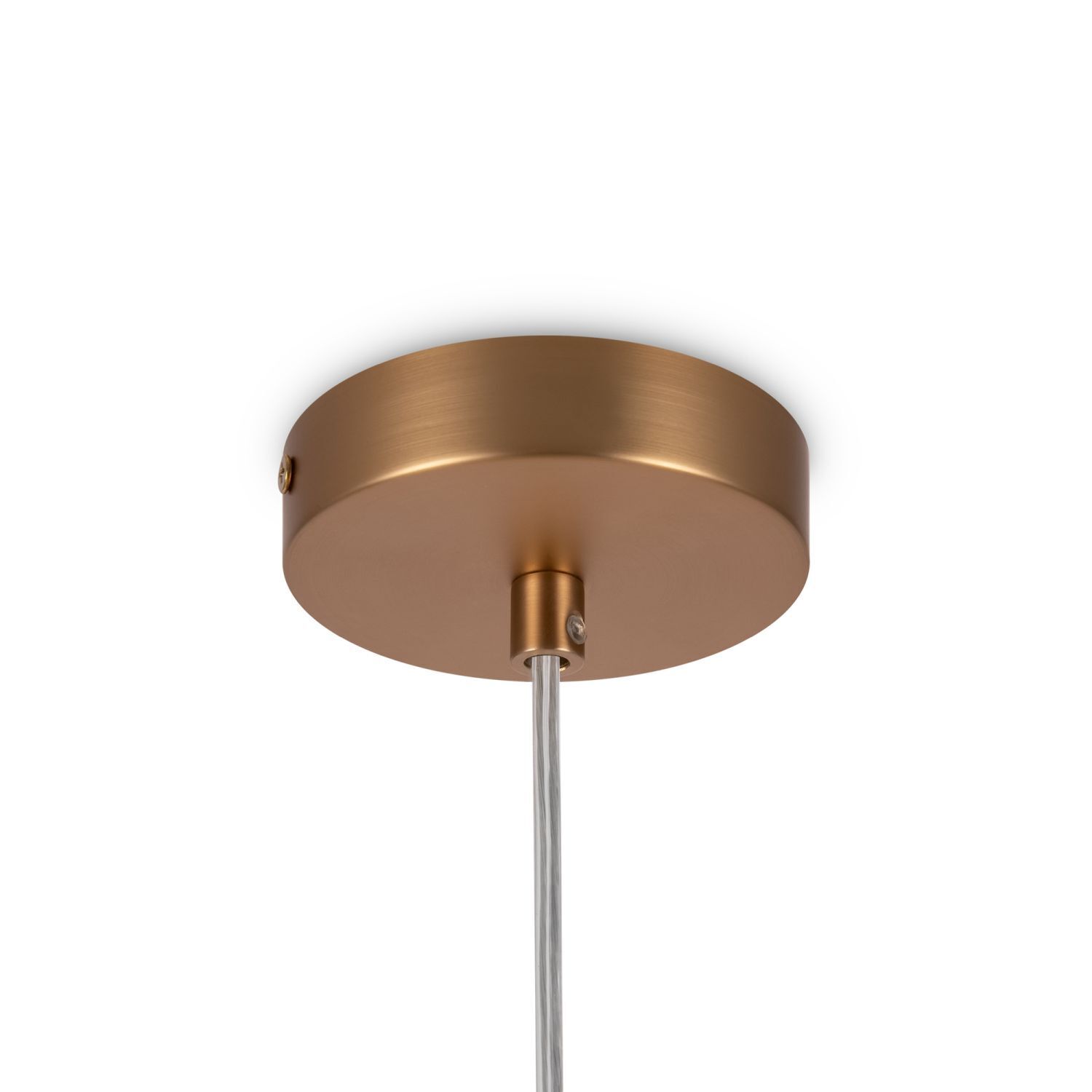 Lampe à suspendre métal verre D : 15 cm rond H : max. 334 cm G9