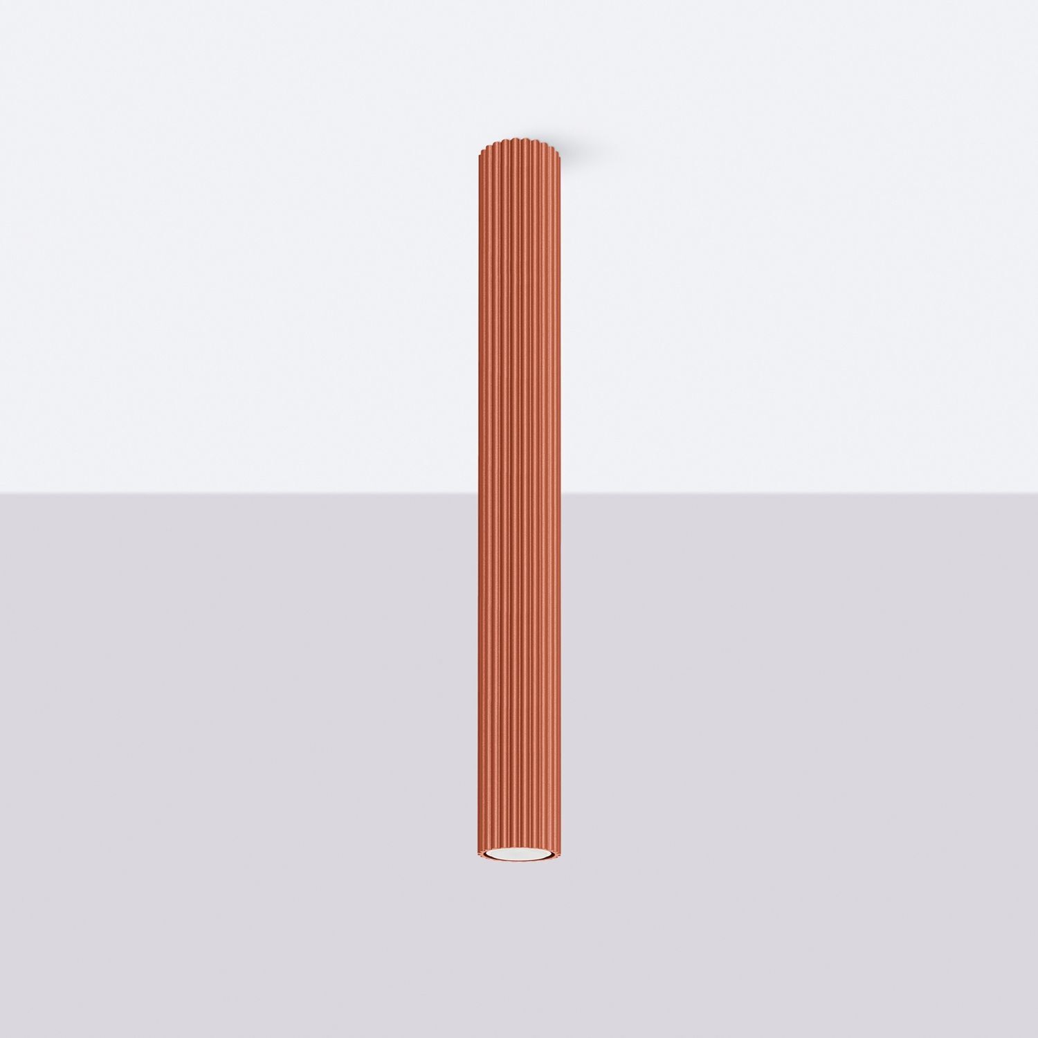 Spot à poser étroit Ø 6,5 cm H : 60 cm GU10 Rouge Moderne Aluminium
