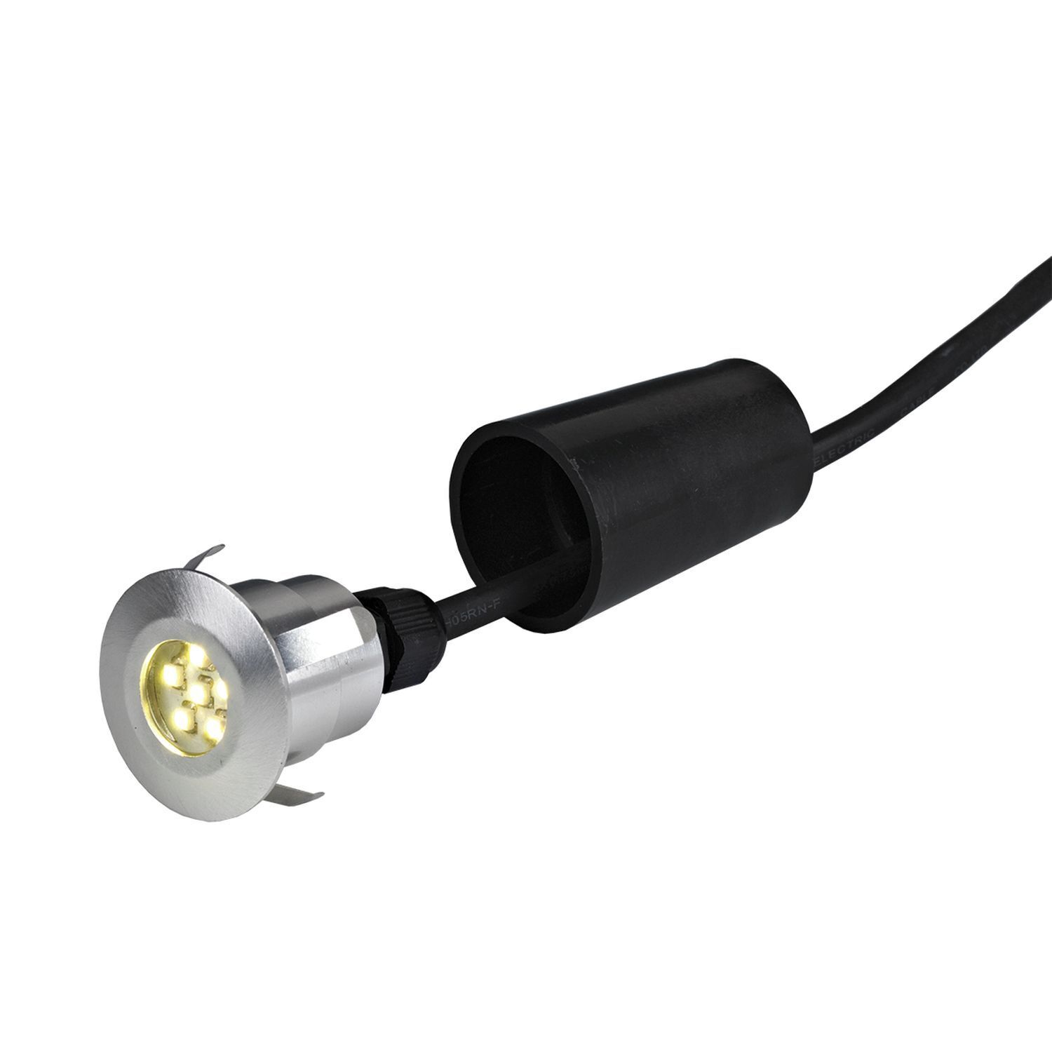 Spot LED encastré extérieur 5x IP54 aluminium