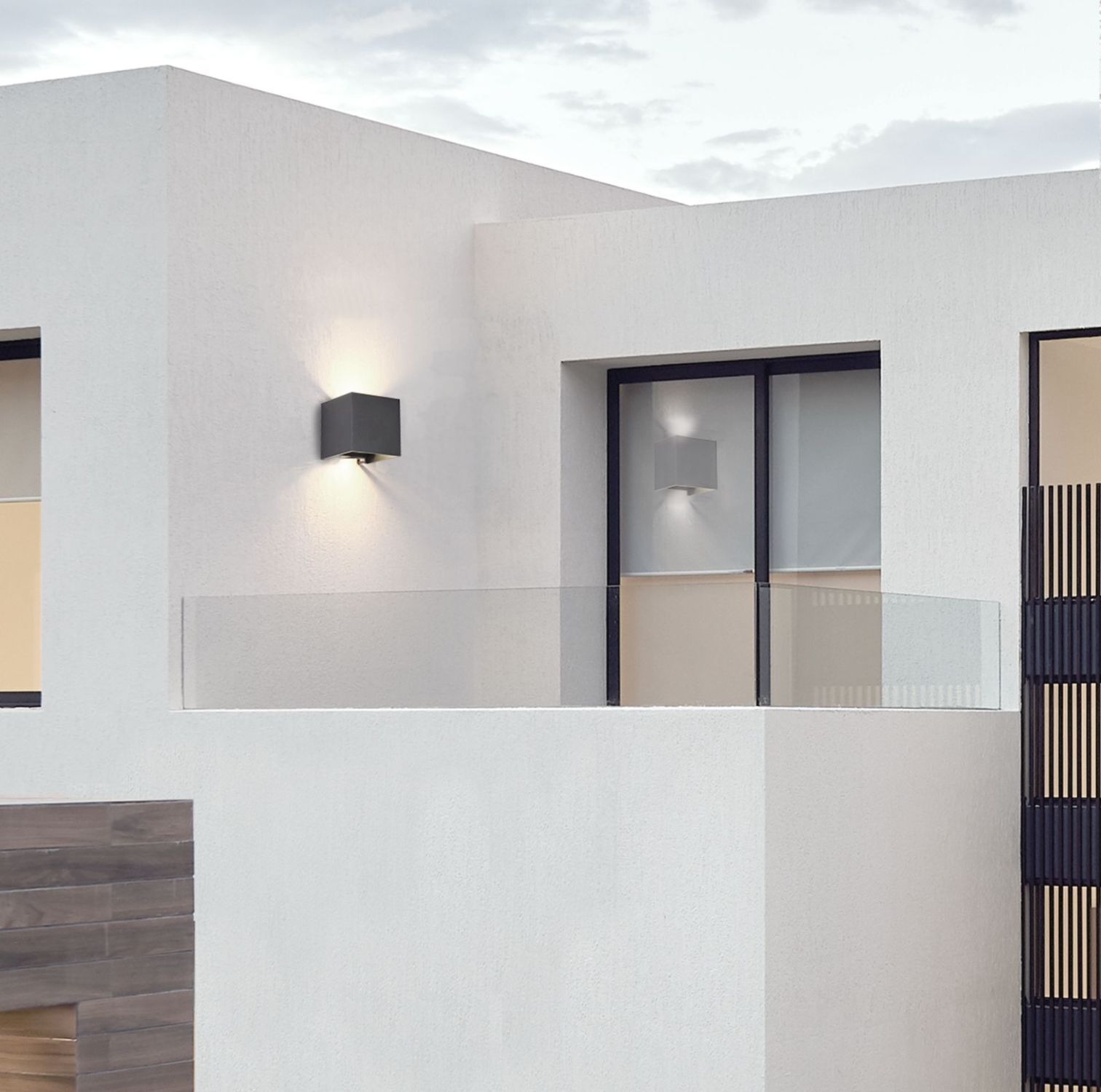 Applique murale extérieure LED Métal Up Down IP54 Noir 400 lm Drinnen, Innenarchitektur, Gebäude, Mauer, Lampe