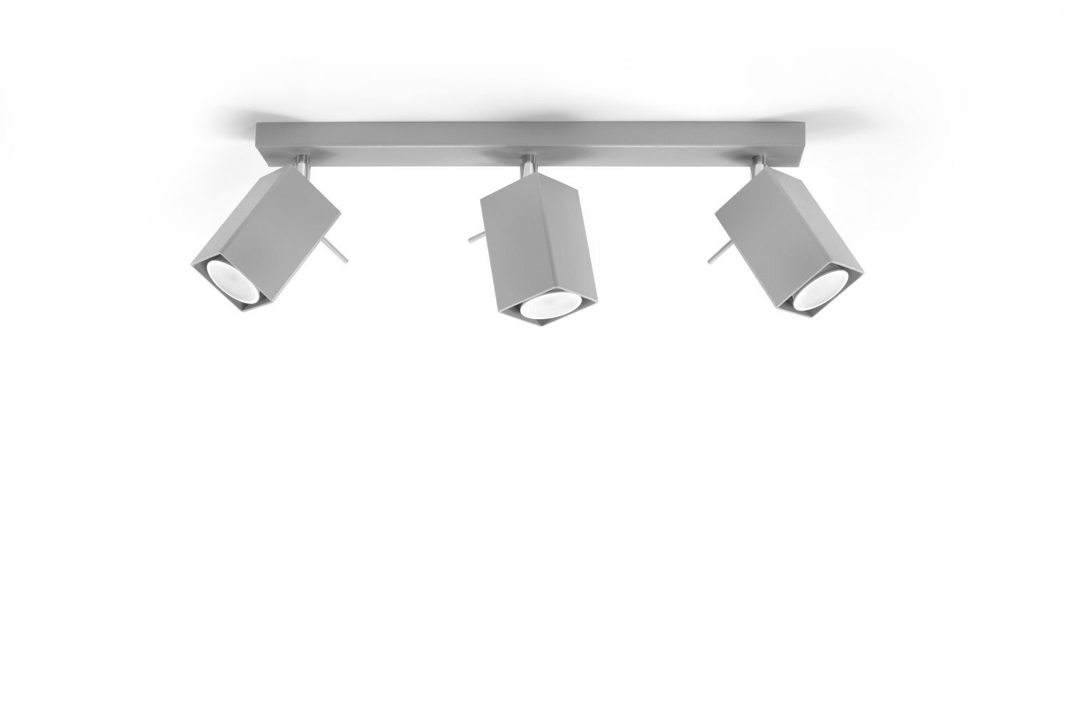 Projecteur de plafond Gris Acier L:45cm carré 3x GU10 FALERIA