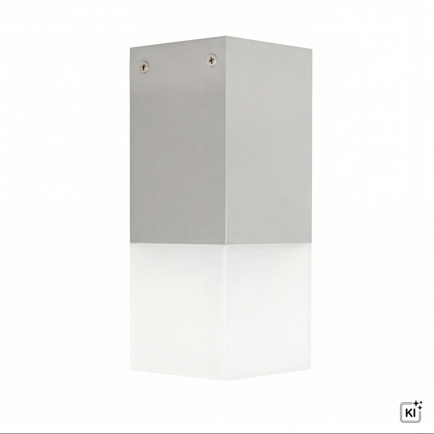 le51346-deckenleuchte-garten-terrasse-aussen-aluminium-kunststoff-modern-e27-ip44-silber-03 metal, box, rechteckig, schrauben, silber