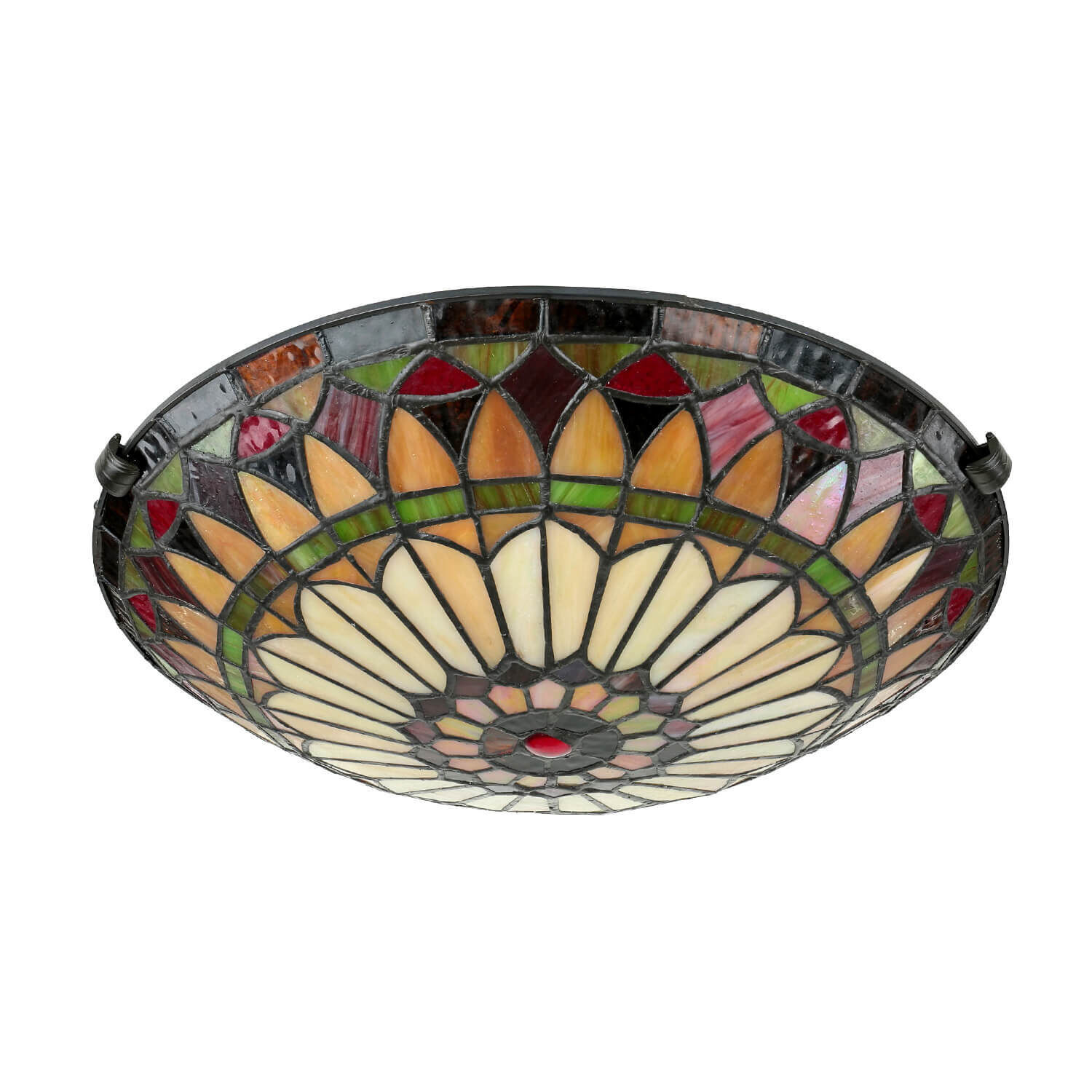 Plafonnier FARFALLA 10 Verre coloré Lampe Tiffany Deckenleuchte, Leuchte