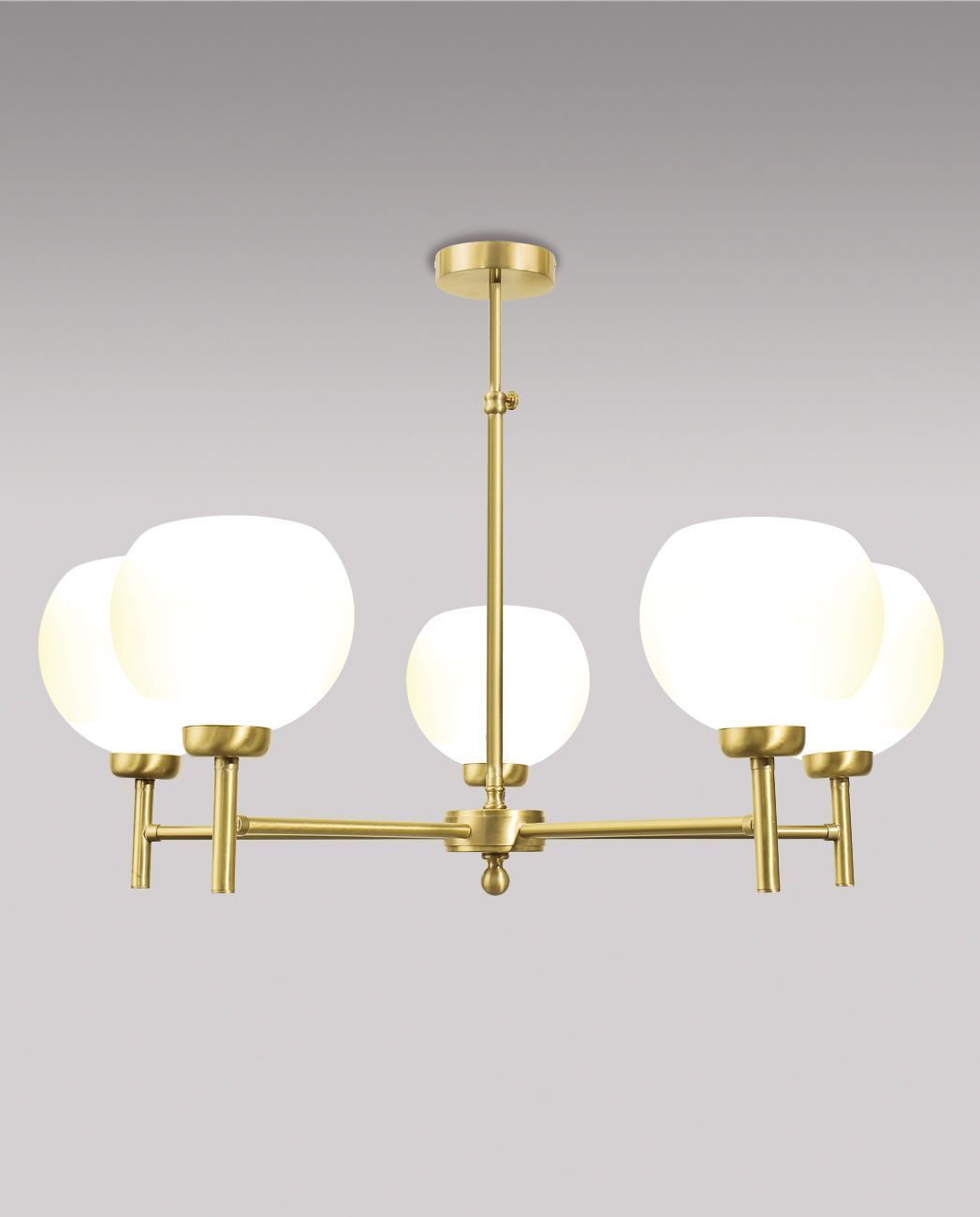 Lampe de salon TRIVIA laiton véritable verre réglable Leuchter, Lampe, Leuchte