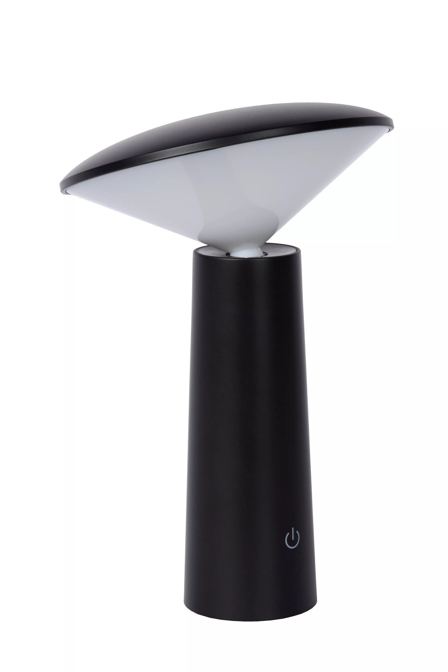 LED Akku Tischlampe Schwarz 21,3 cm IP44 5h dimmbar Lampe