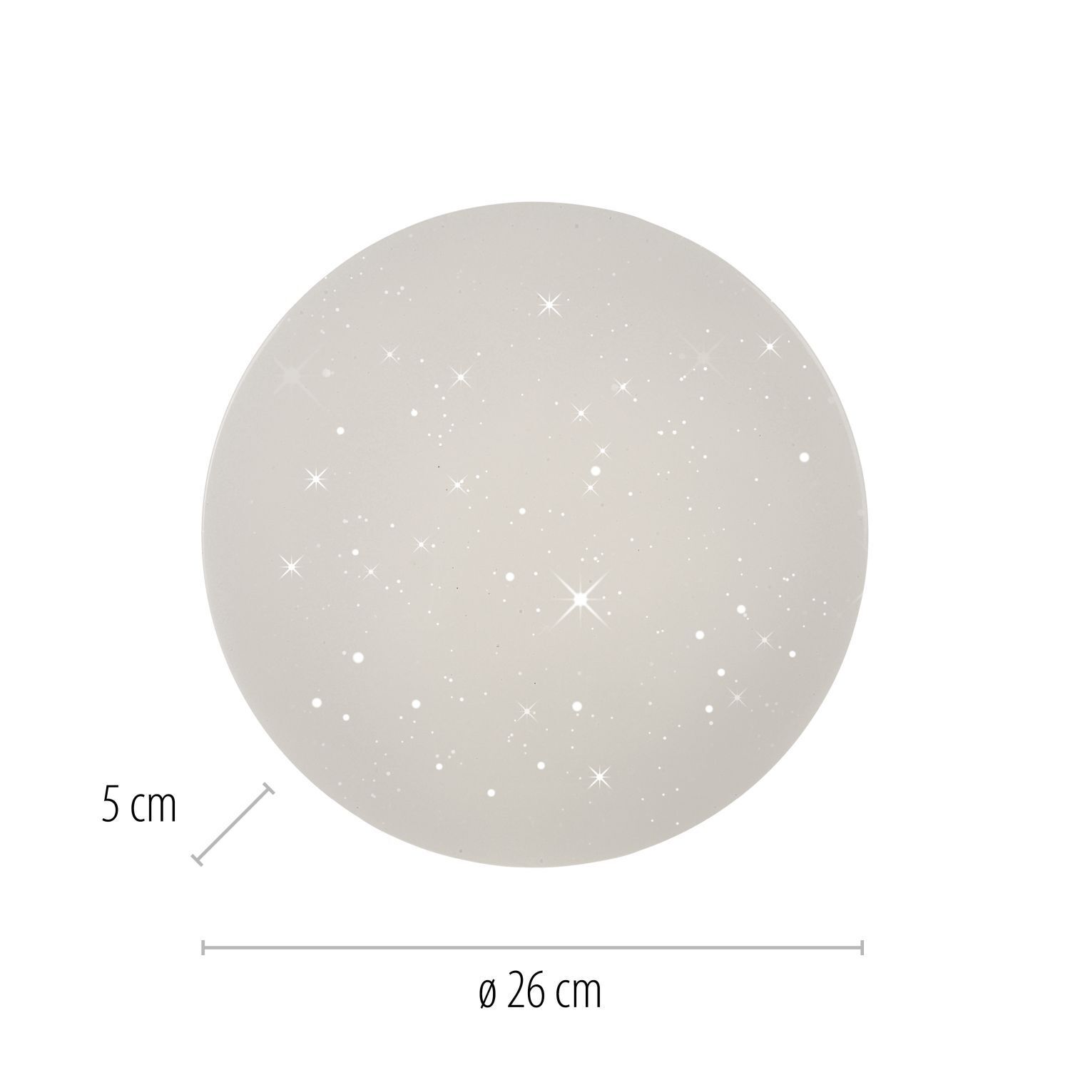 Lampe de plafonnier LED Ciel étoilé Ø26 cm 4000 K blanc neutre Sphäre, Natur, Nacht, Draußen