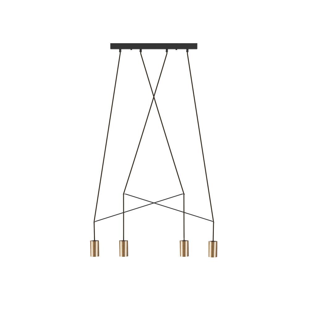 Suspension réglable laiton noir P : max. 130cm