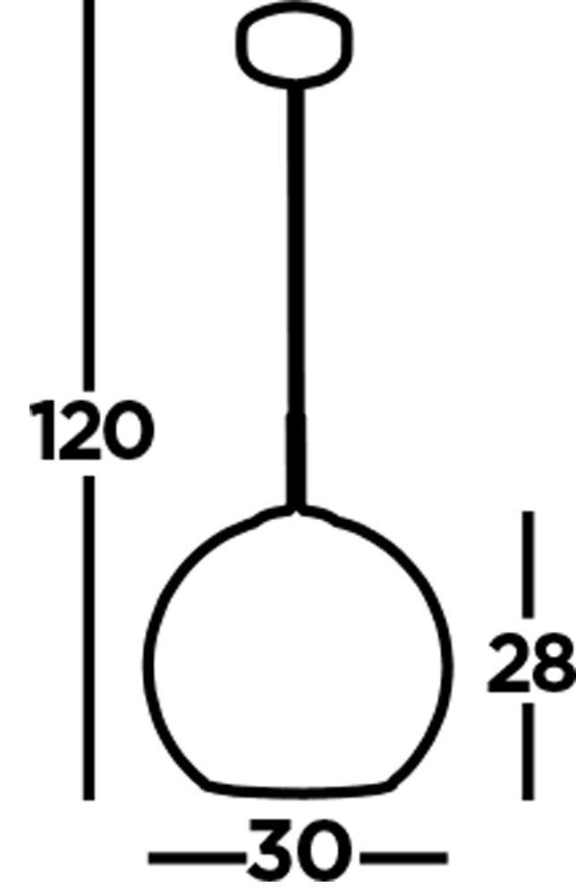 Lampe à suspendre verre fumé Ø 30 cm Gris Noir KAYLEE Lampe à suspendre verre fumé Ø 30 cm Gris Noir KAYLEE