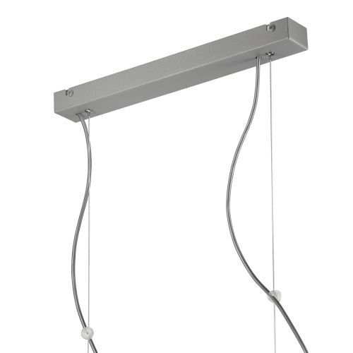 Lampe à suspendre Argent Blanc Métal Lampe de table à manger