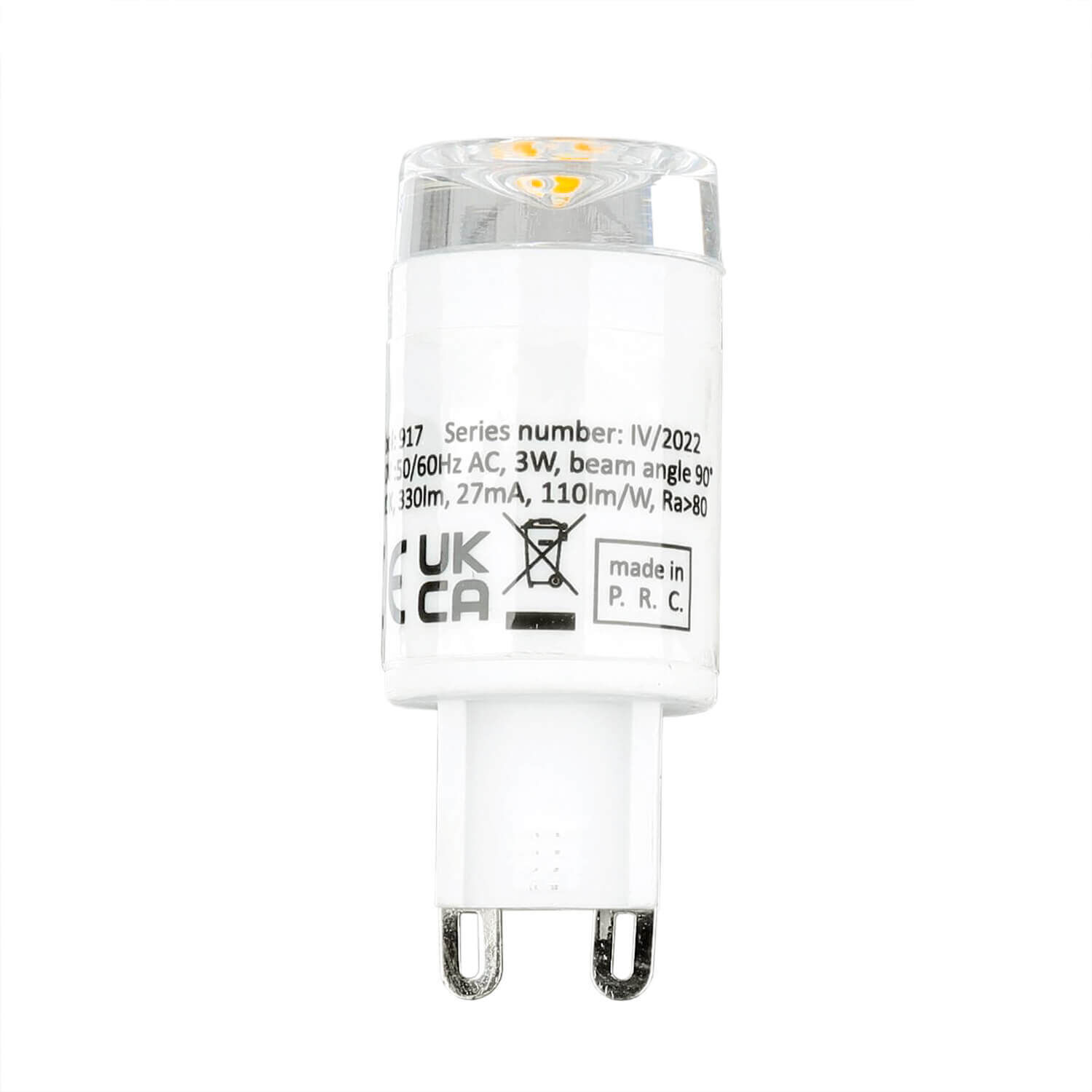 Ampoule LED G9 3000 K 3W H : 52 mm - LM139