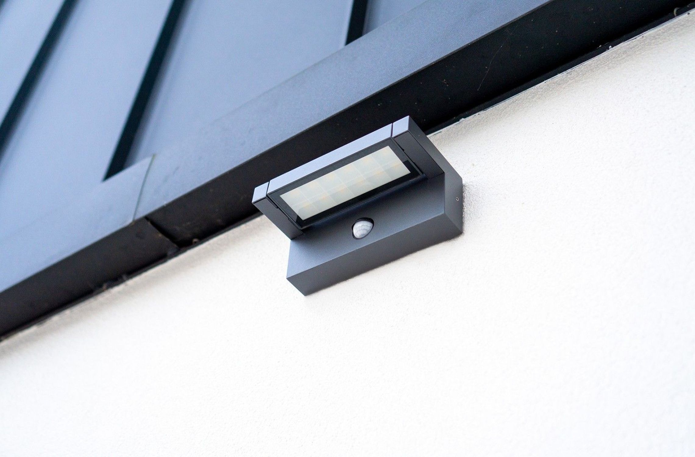 Applique murale LED d'extérieur avec capteur de mouvement Aluminium Verre Fenster