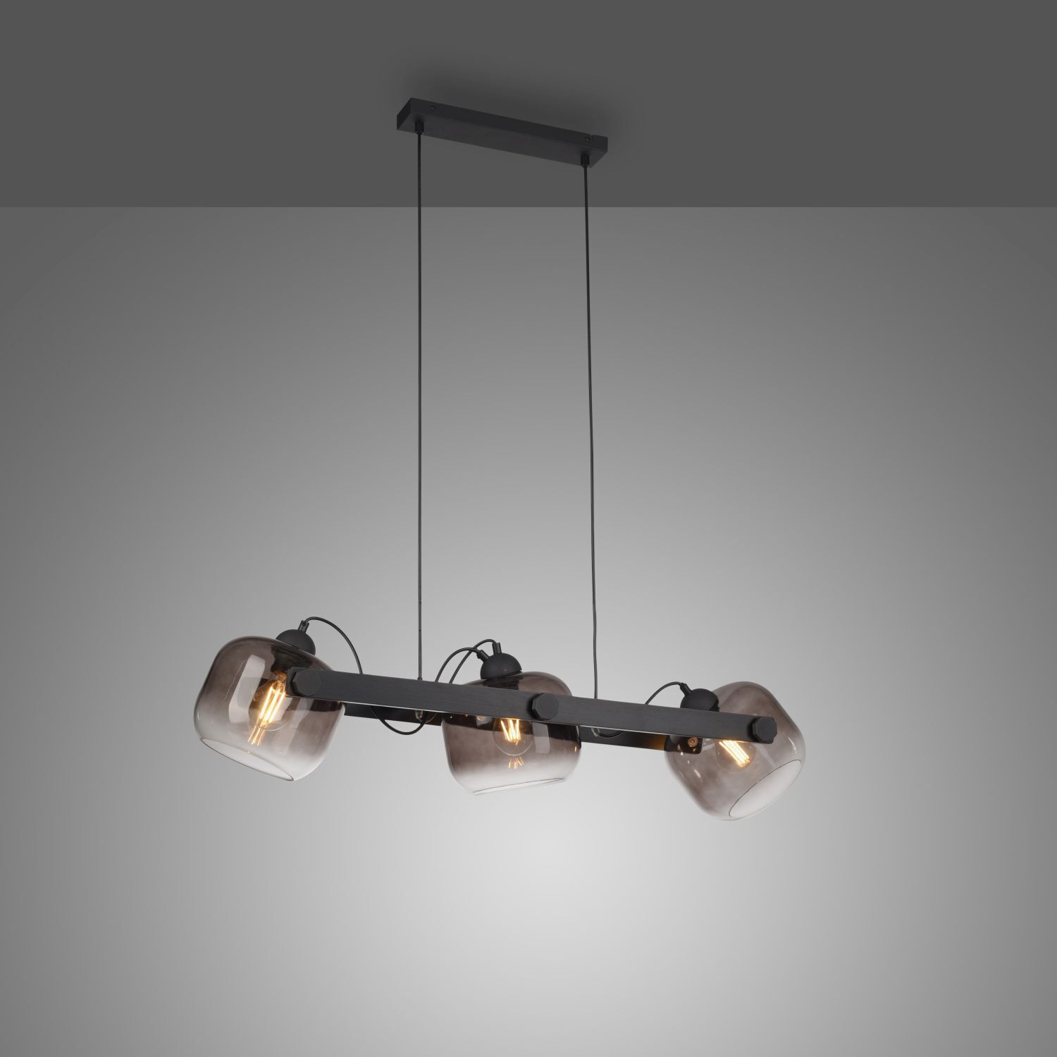 Blendarme Lampe à suspendre verre métal E27 90 cm orientable
