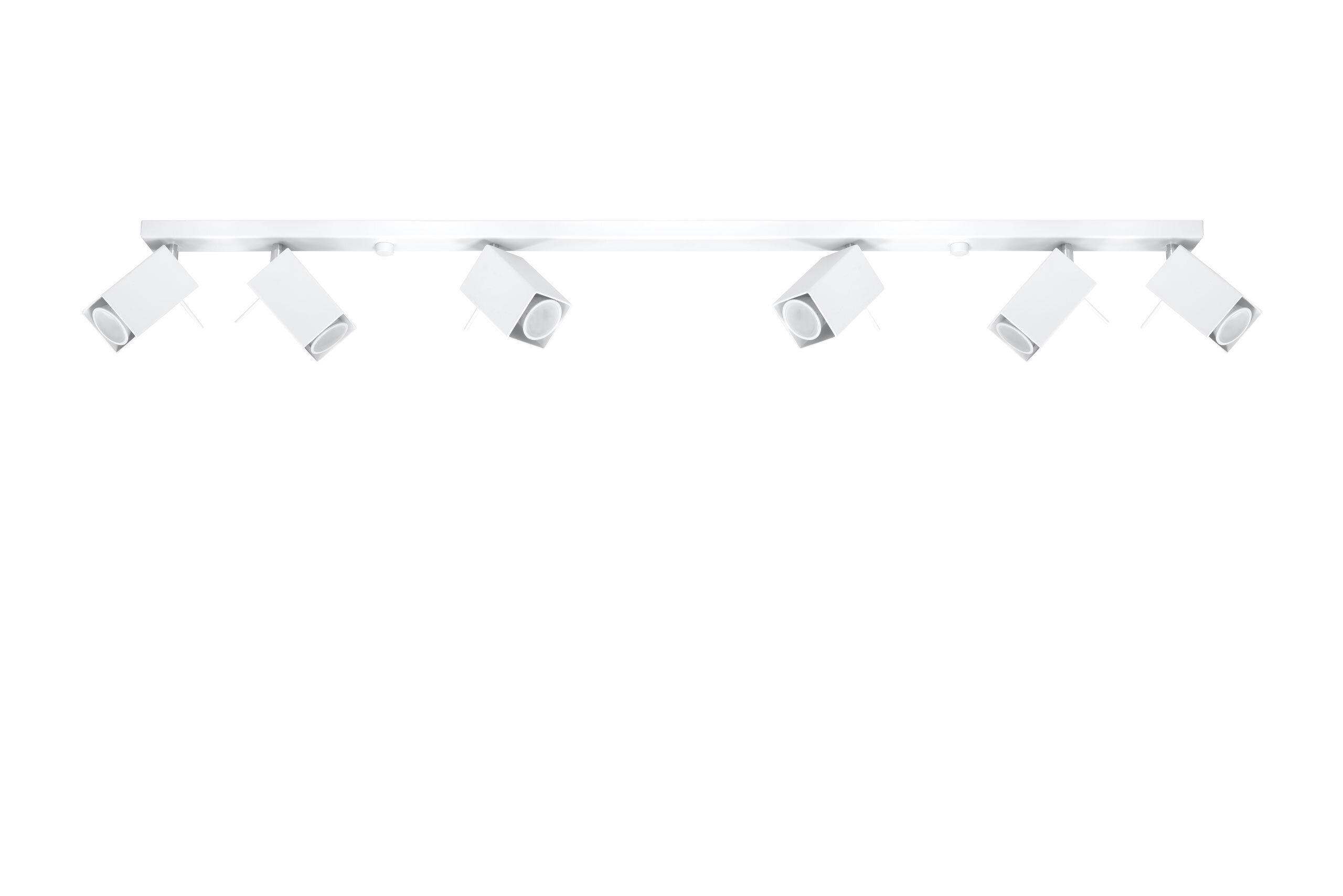 Spot de plafond blanc FALERIA 120 cm de long 6x GU10