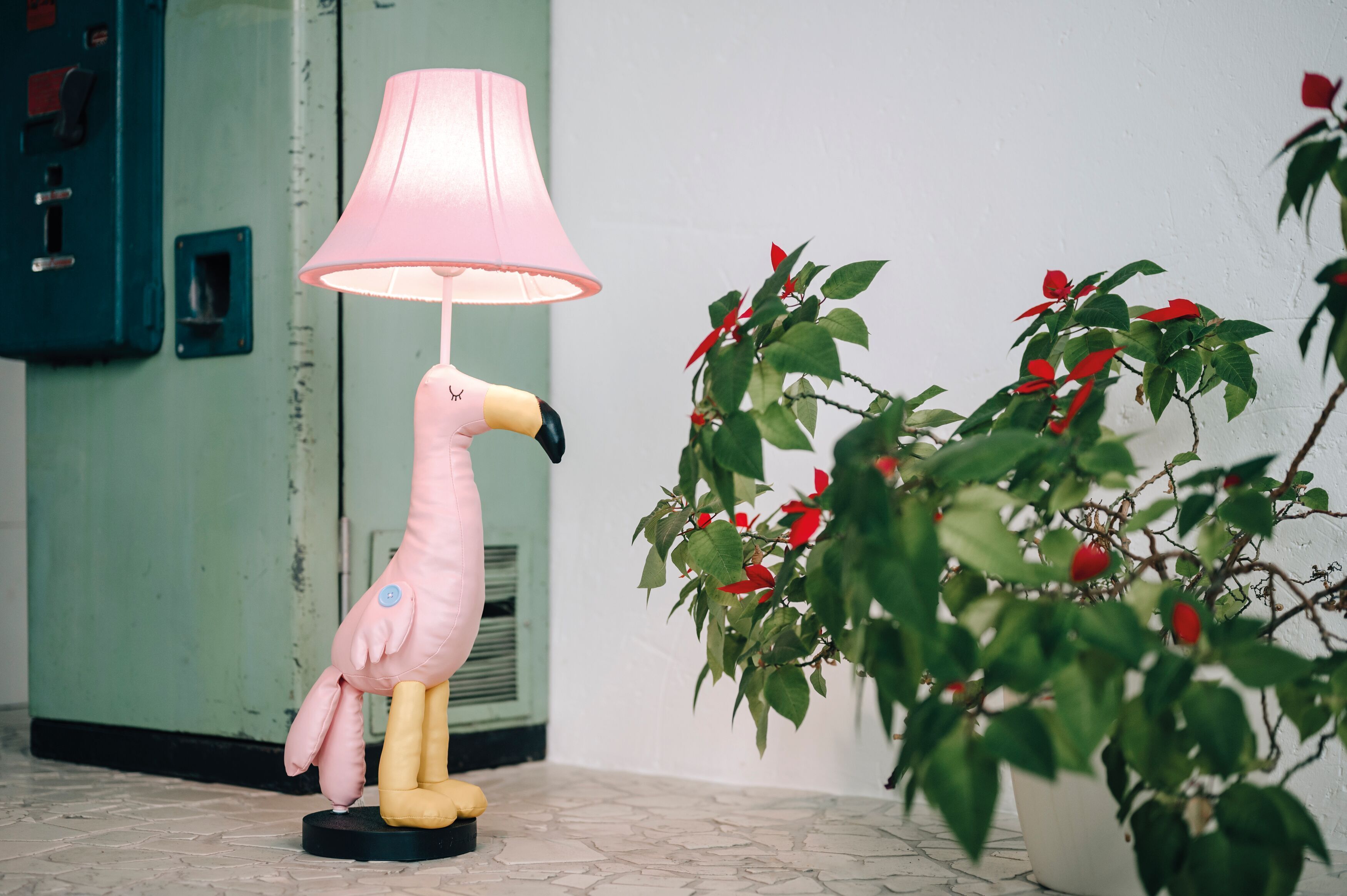 Lampe de table Rose Flamingo 77,5 cm Salon Enfants