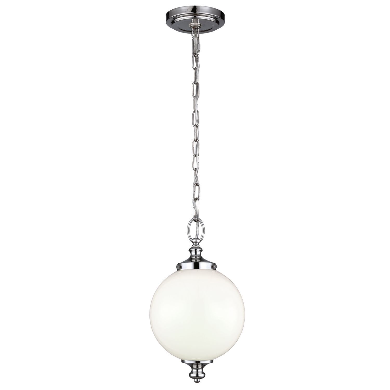 Plafonnier LORIN en nickel Ø22cm à raccourcir Lampe