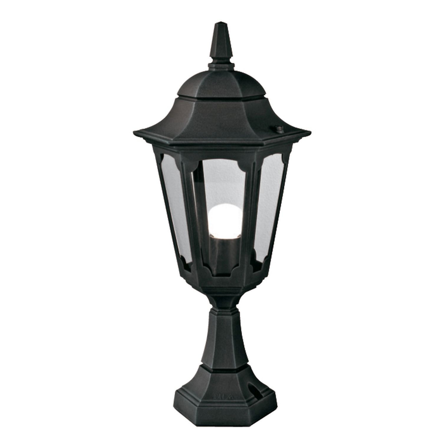 Lampe d'extérieur Lampadaire Noir H:54cm Chemin de jardin