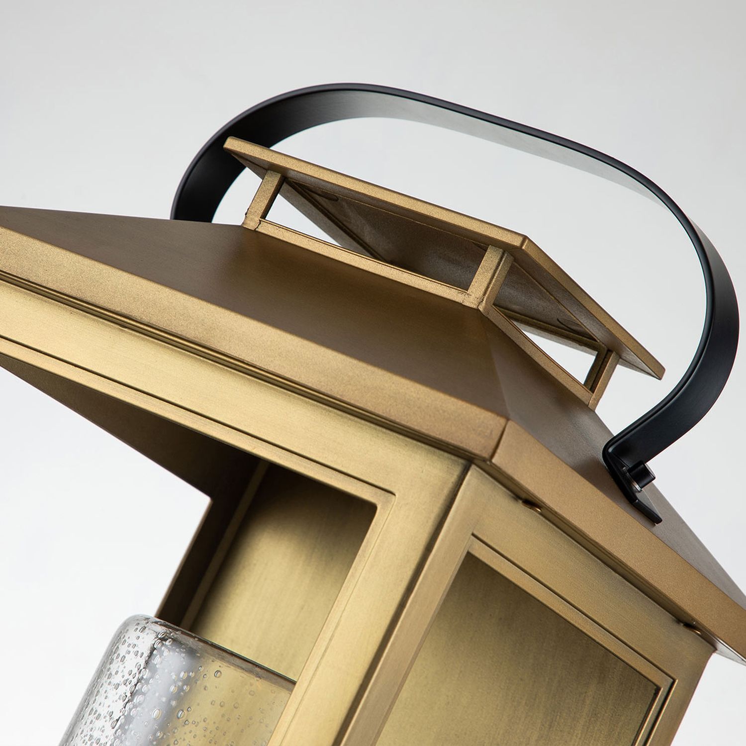 Applique murale extérieure E27 IP44 hauteur 51,8 cm en laiton antique Lampe, Laterne, Menschenmenge, Person