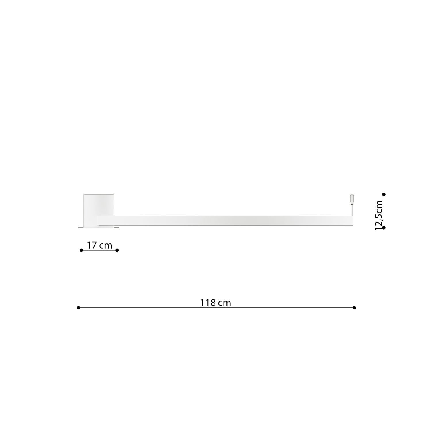 Plafonnier LED Ring Ø 118 cm 4000 K Blanc Métal