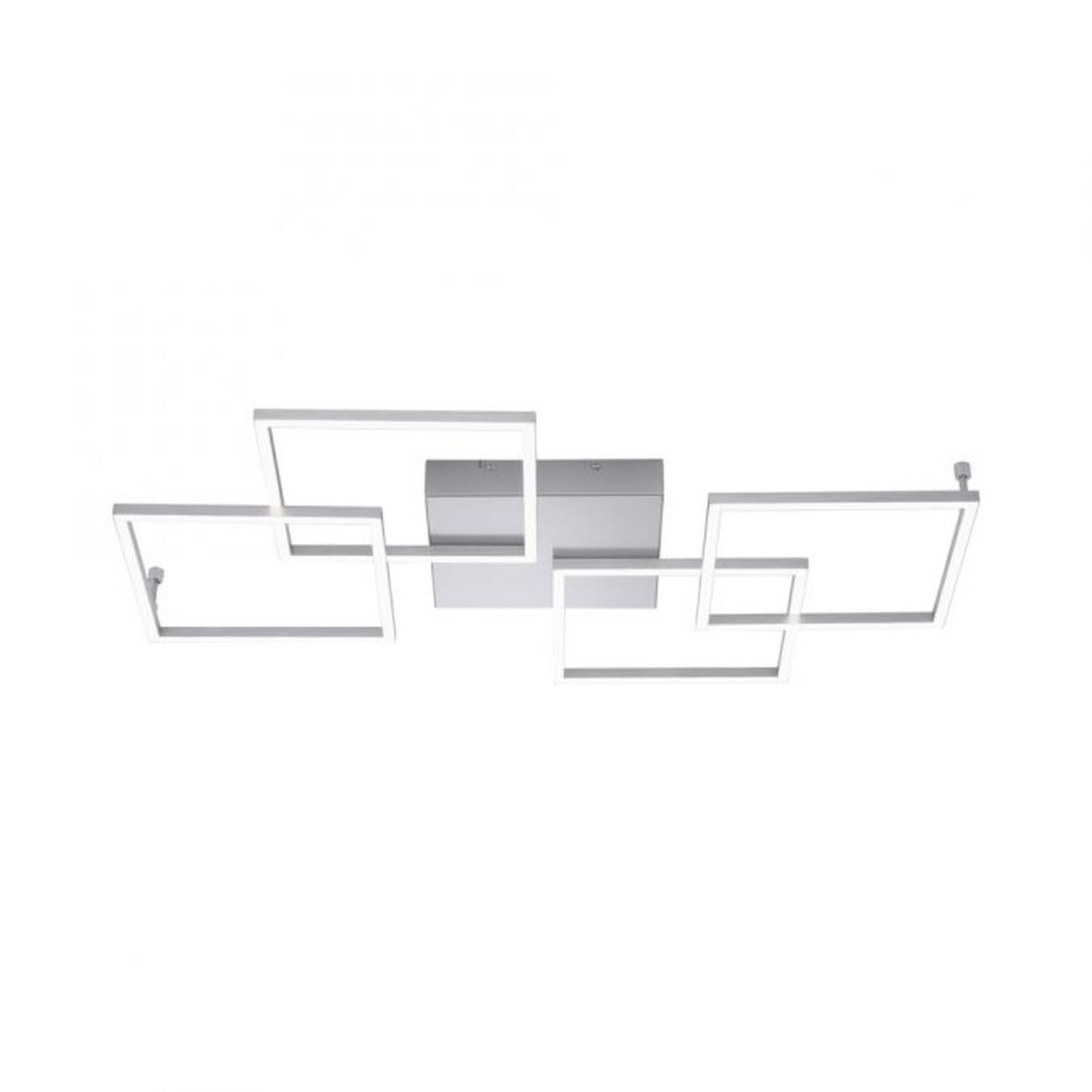 Lampe de plafonnier LED à intensité variable 80 cm 4424 lm en acier