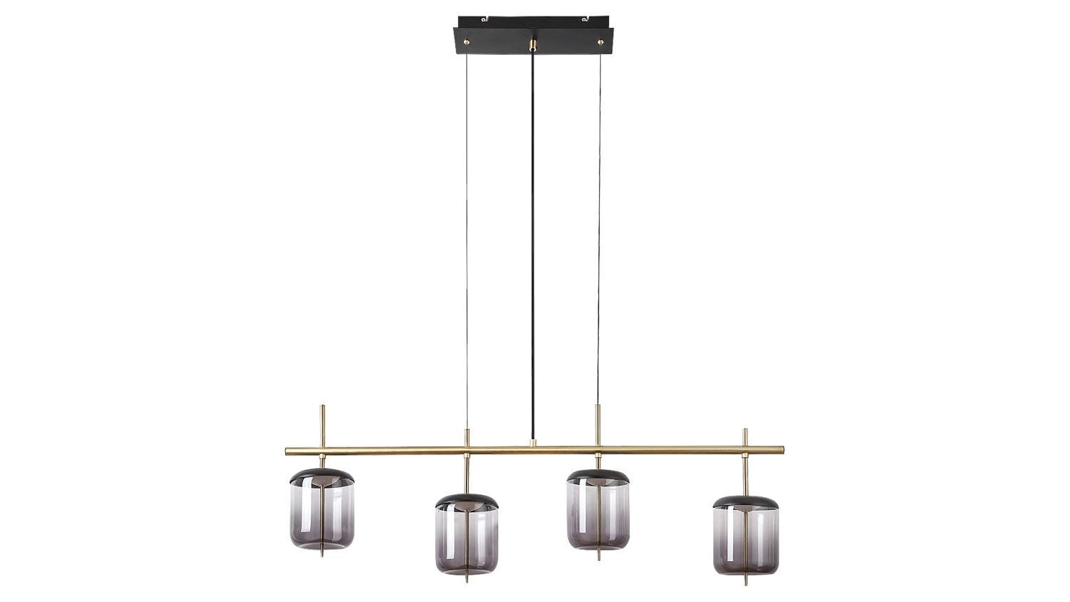 Lampe à LED suspendue Moderne en bronze noir 24W 4000K