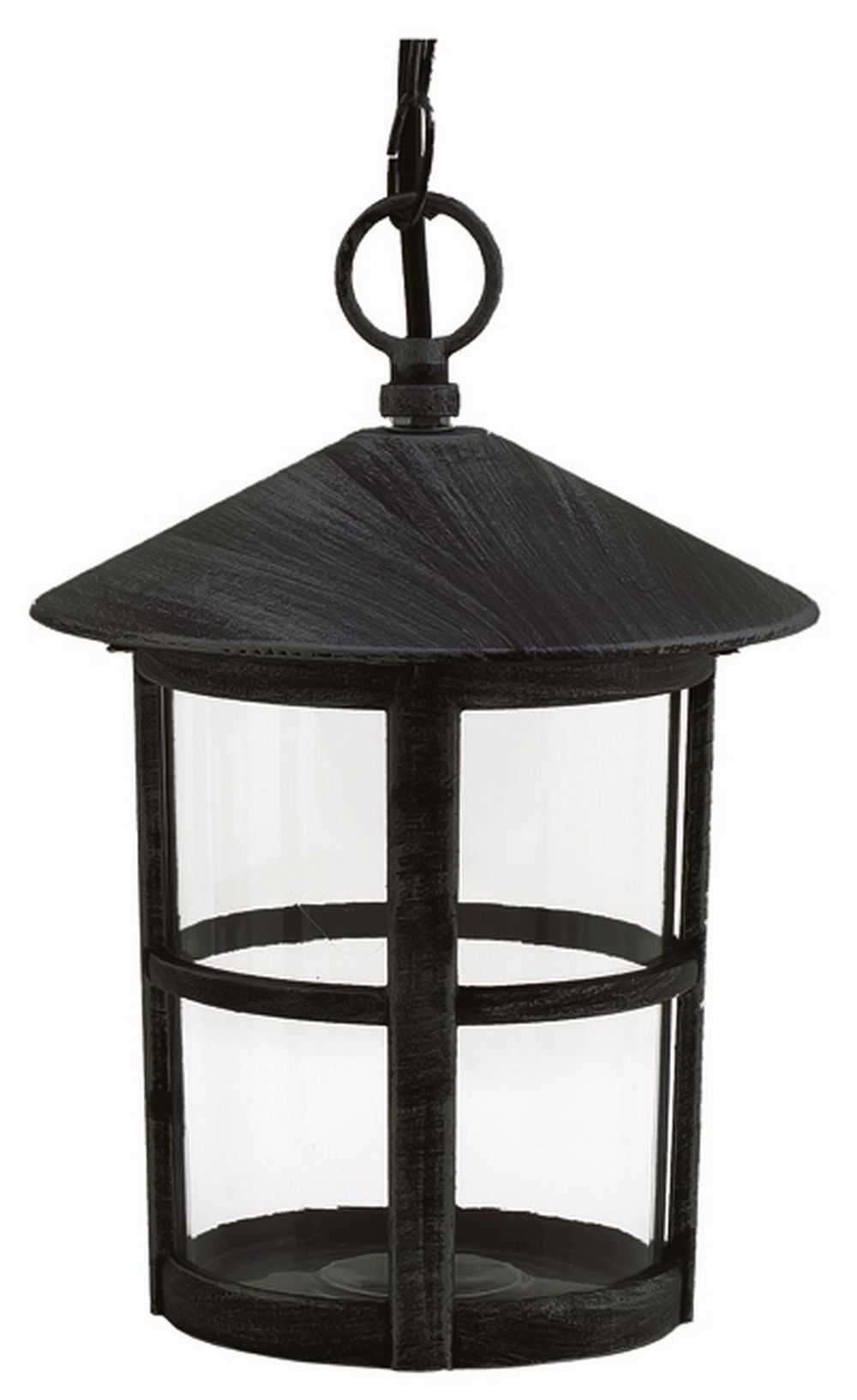 Lampe d'extérieur rustique noire IP43 E27 protégée contre la pluie