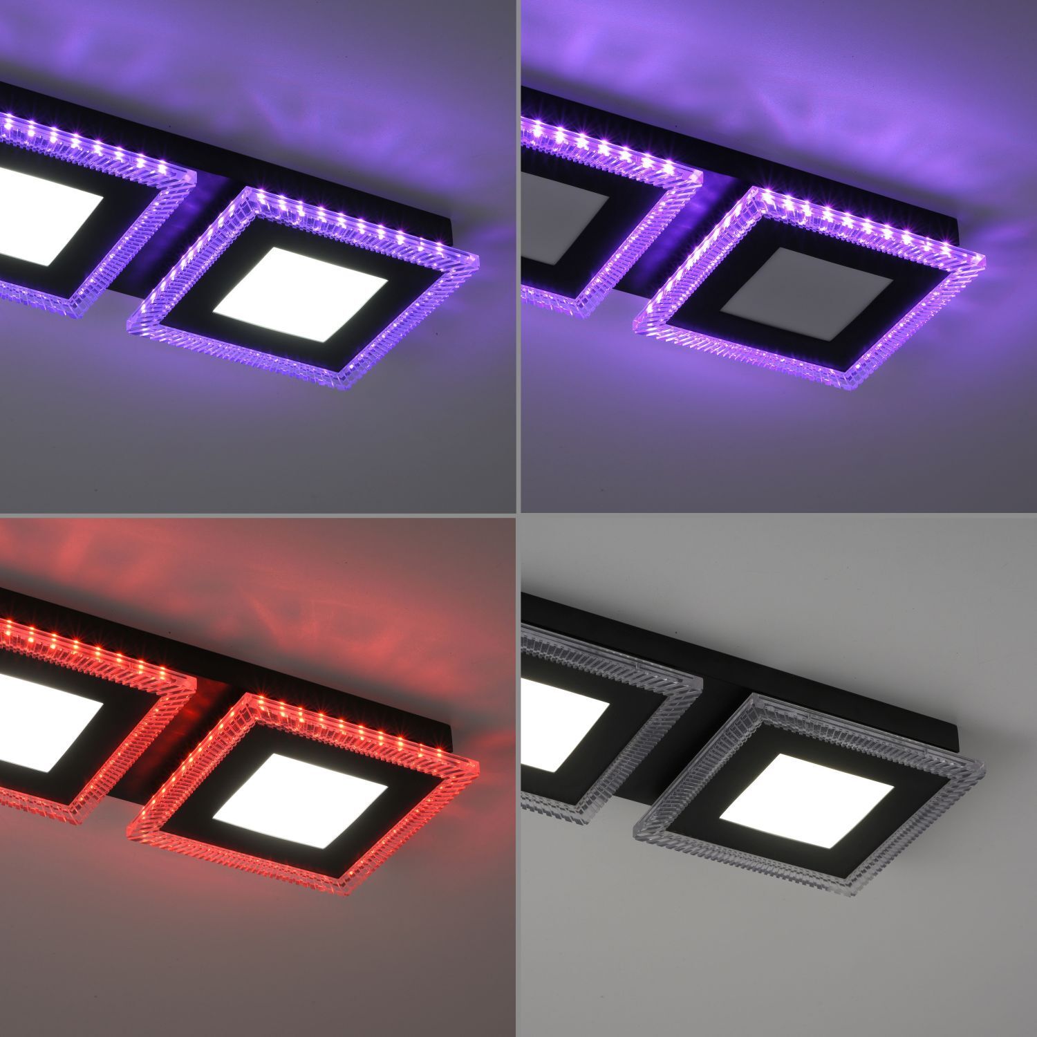 Lampe de plafonnier LED à intensité variable RBG Changement de couleur Télécommande Deckenleuchte, Beleuchtung, Elektronik, GEFÜHRT