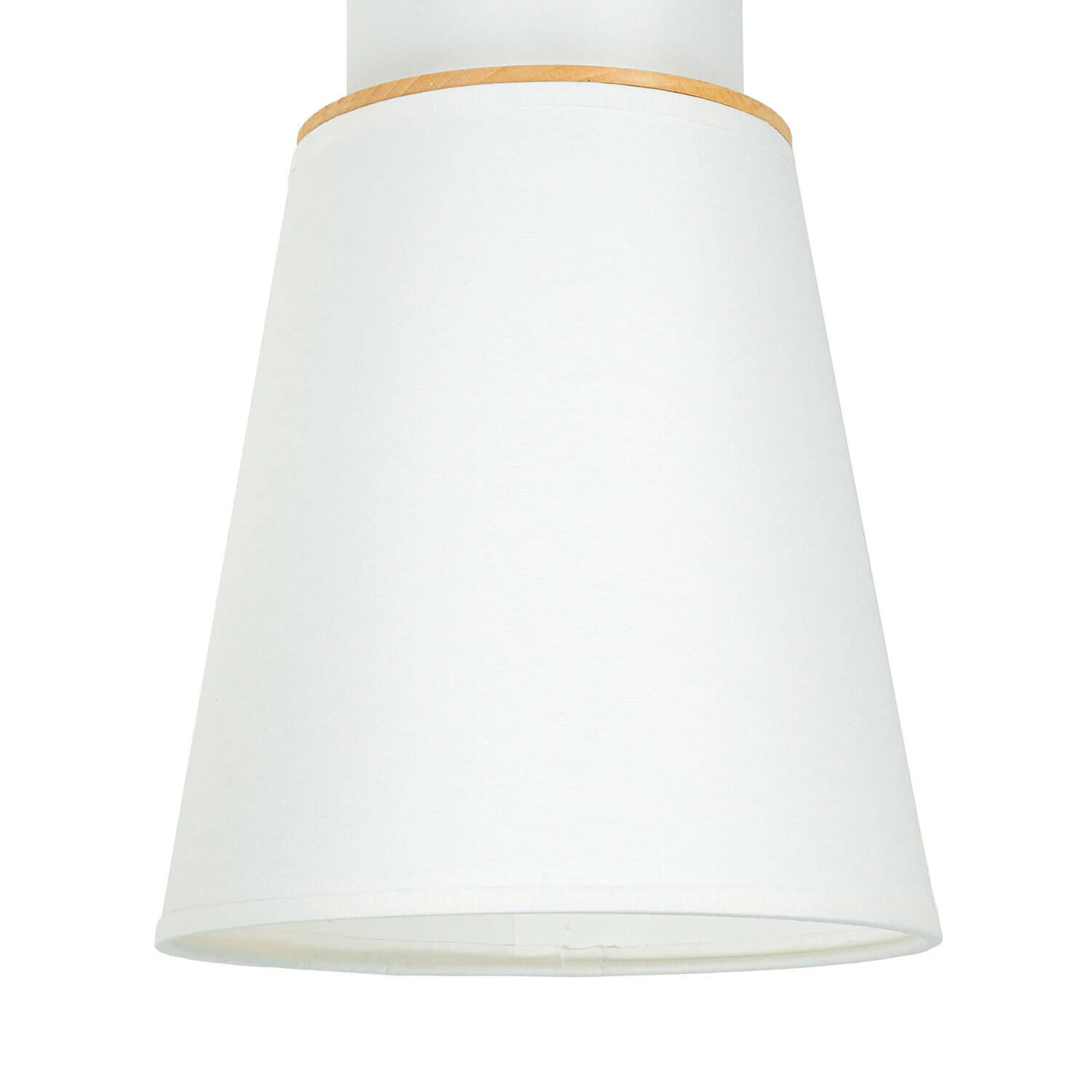 Spot Lampe blanche moderne ronde en bois