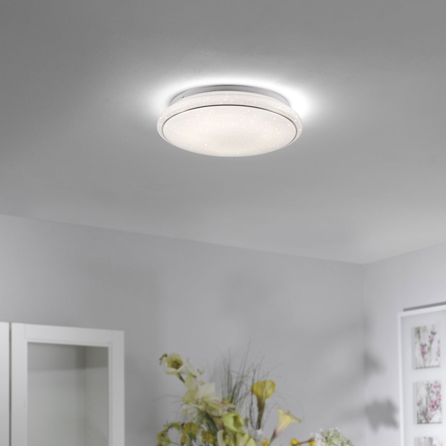Plafonnier LED Ciel de nuit Timer Ø35 cm 3000-5000 K