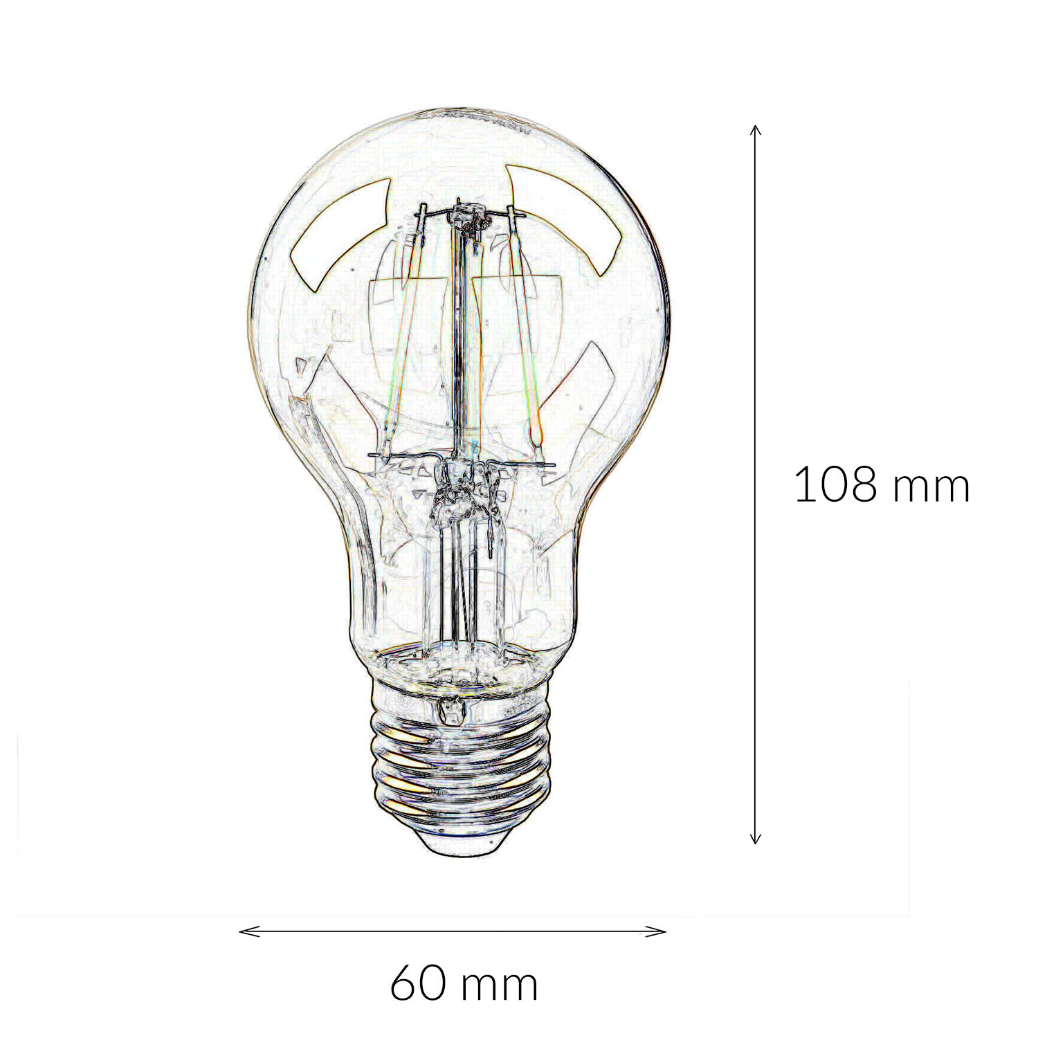 Ampoule LED Edison douille E27 filament - LM106 Licht, Glühbirne